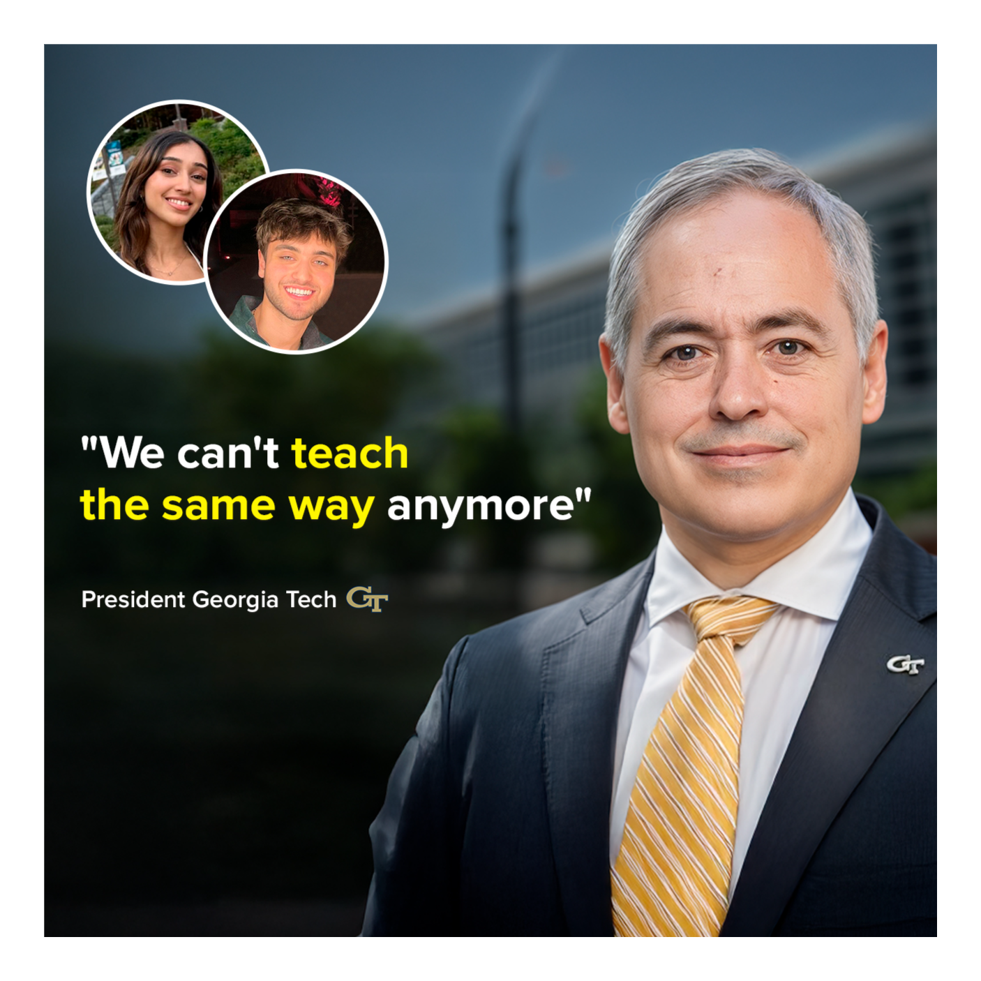 How Georgia Tech’s President Thinks About AI, Modern Education, and Training Students for the Future