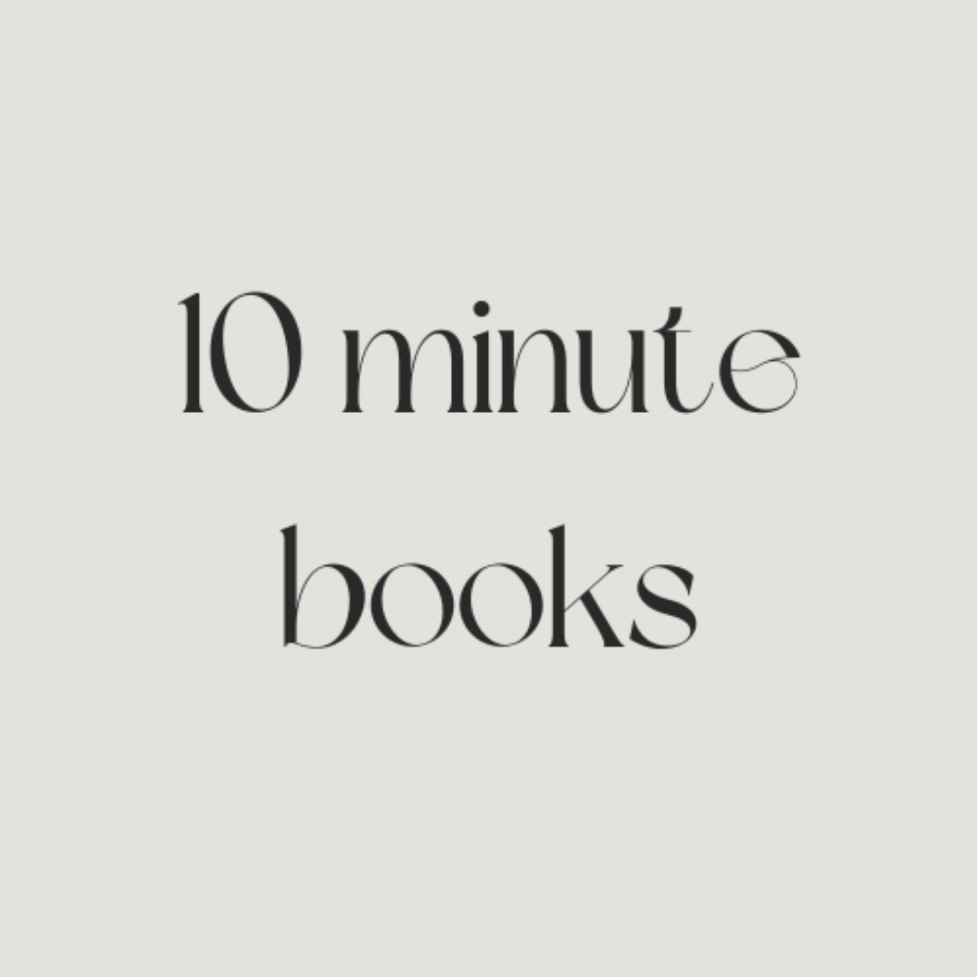 10 Minute Books