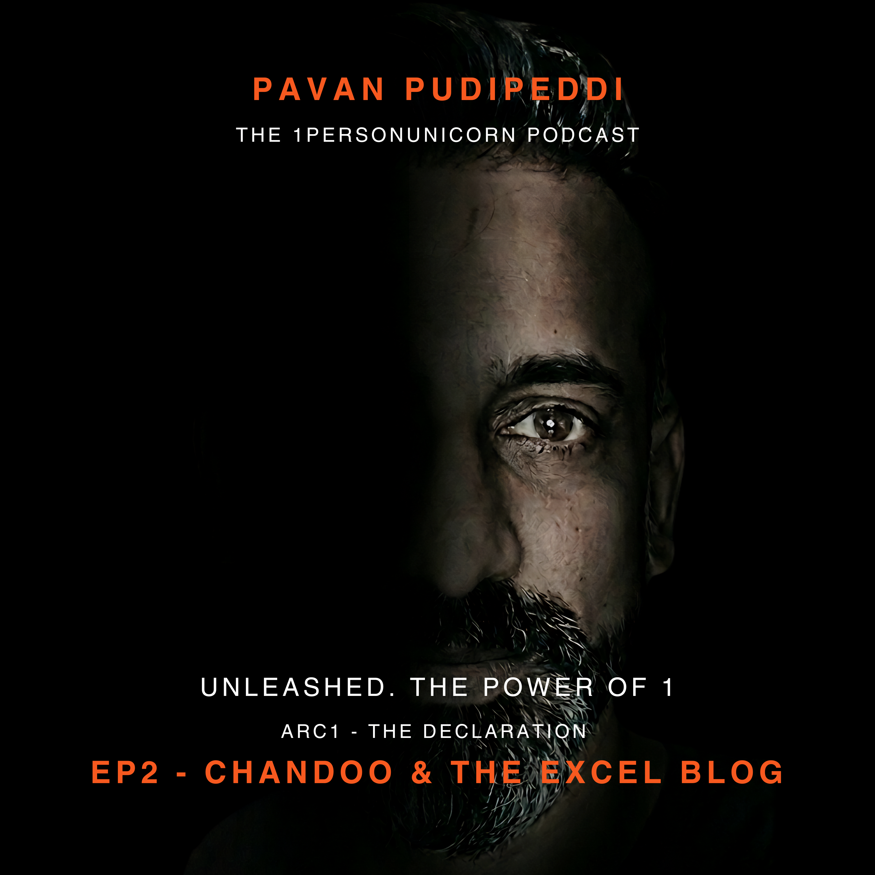 UNLEASHED E02 — Chandoo and the Excel Blog That Became an Empire | The 1PersonUnicorn episode artwork
