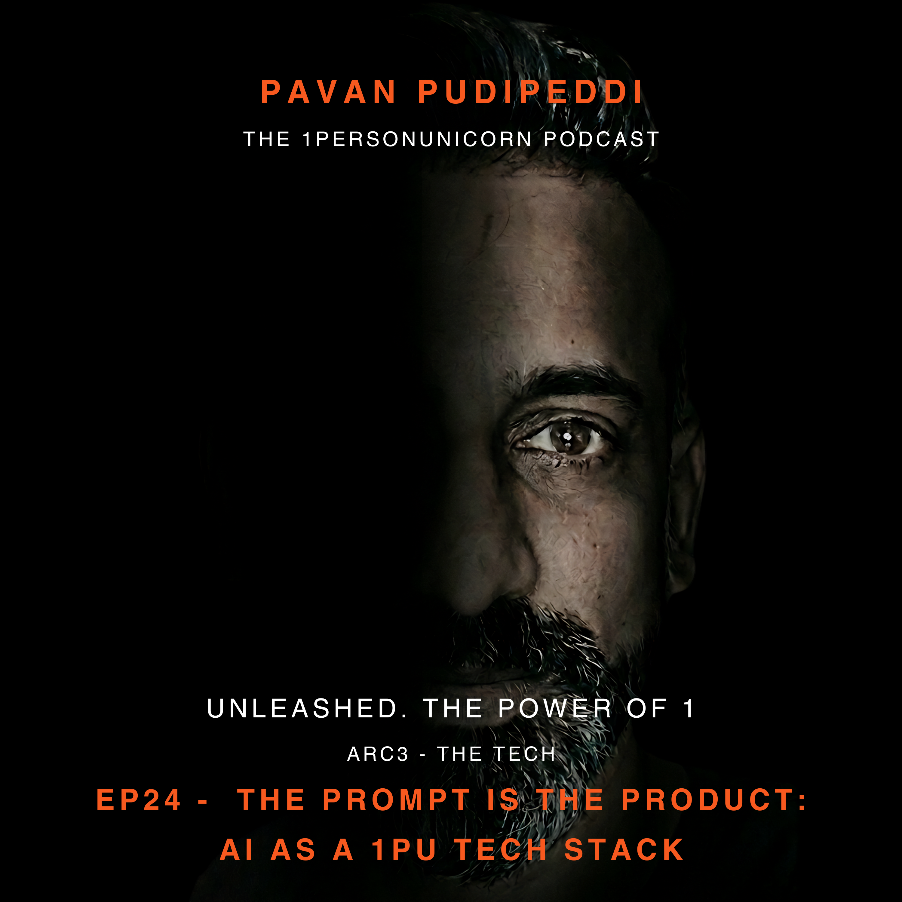 UNLEASHED E24 — The Prompt Is the Product: AI as a 1PU Tech Stack | The 1PersonUnicorn episode artwork