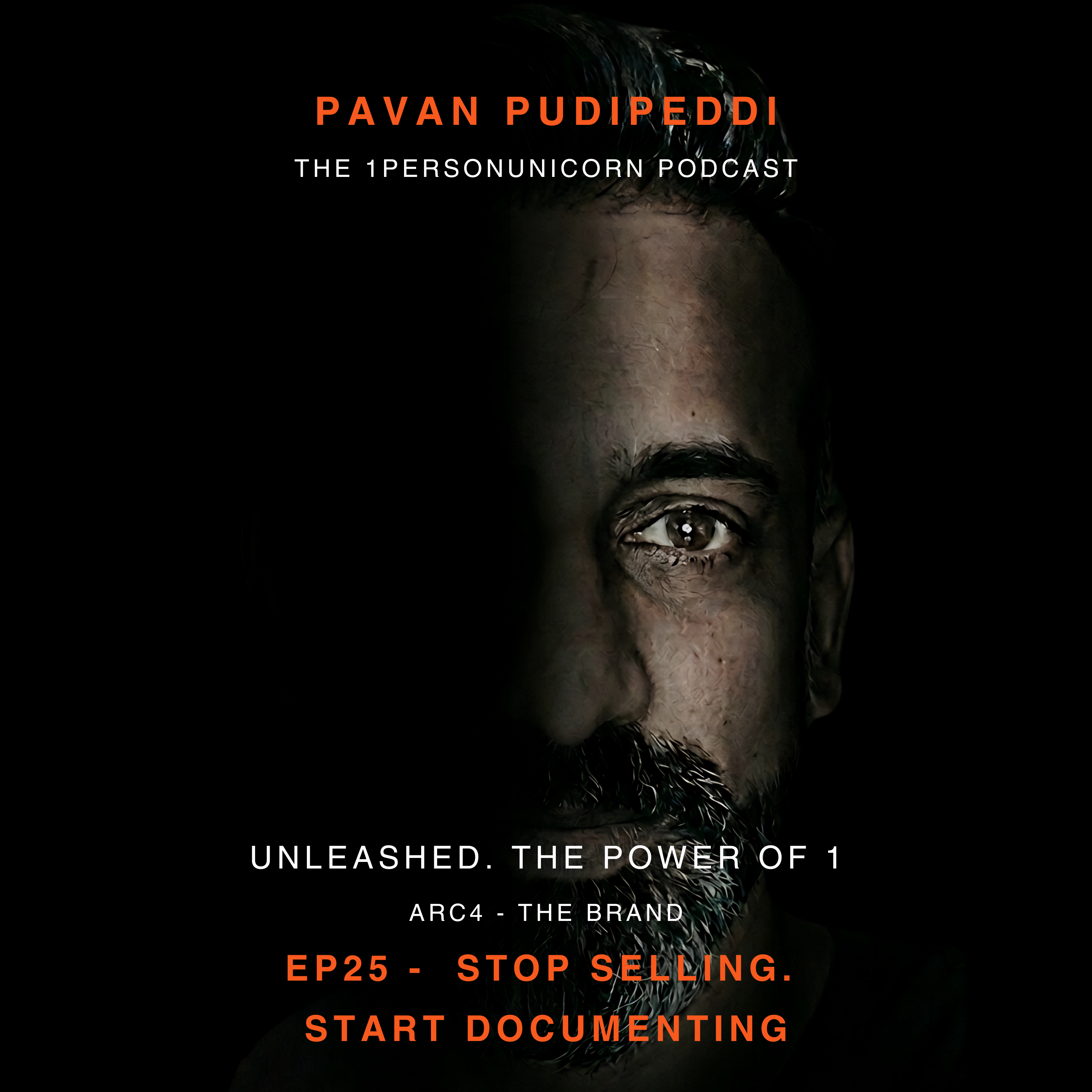 UNLEASHED E25 — Stop Selling. Start Documenting. | The 1PersonUnicorn episode artwork