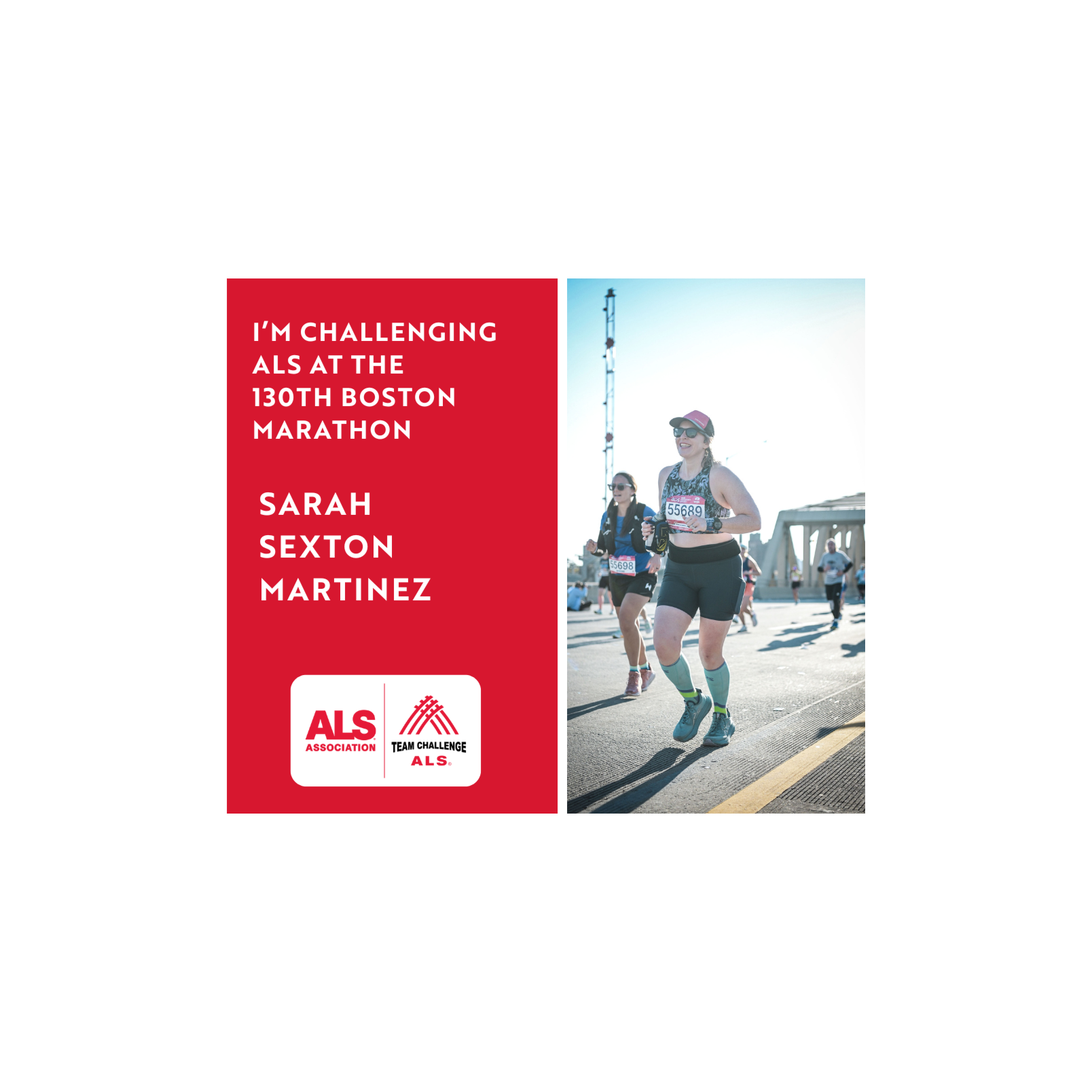 Sarah Runs Boston-2026 ALS Association Boston Marathon Team