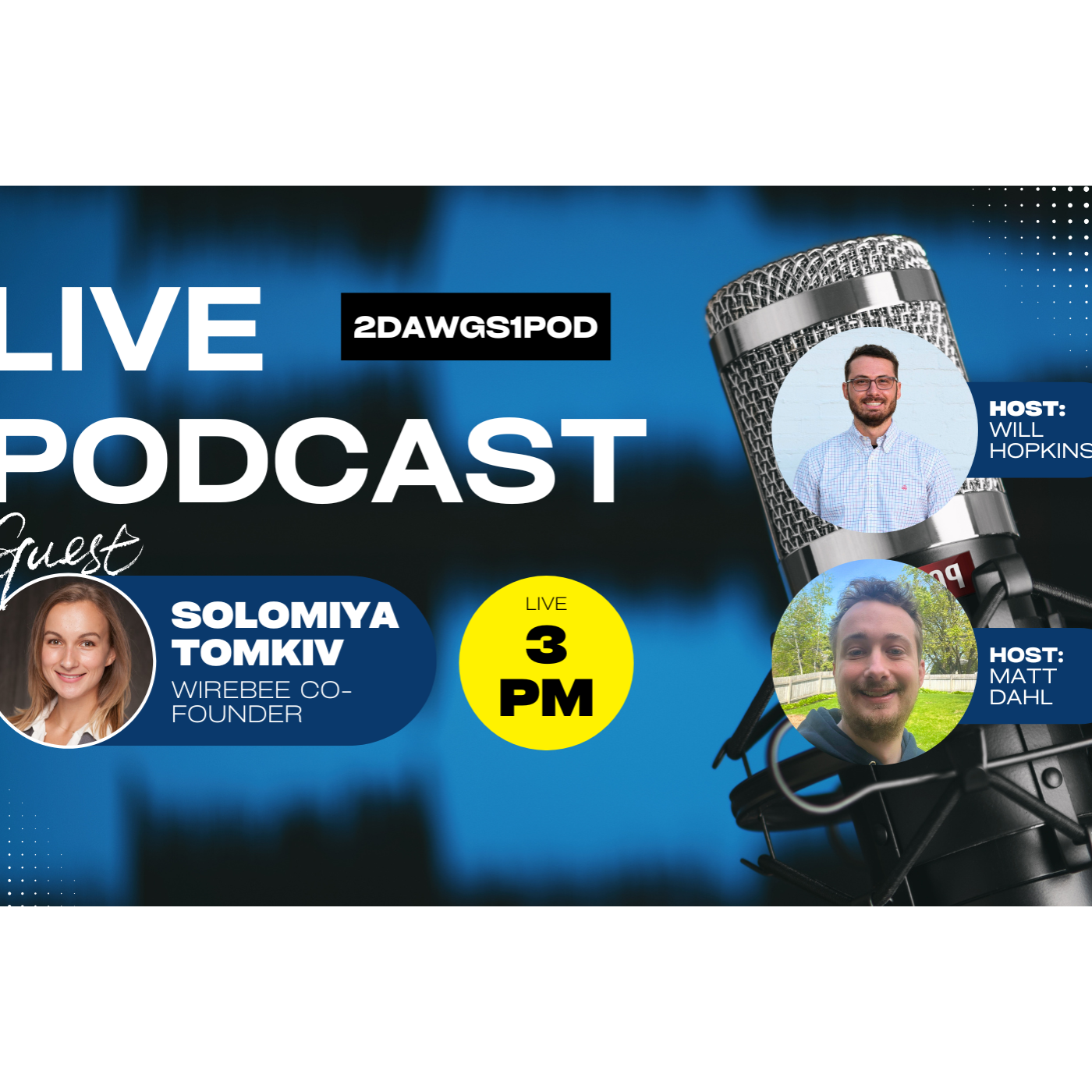 2 Dawgs, 1 Pod. Episode 59: Solomiya Tomkiv – Co-Founder WireBee