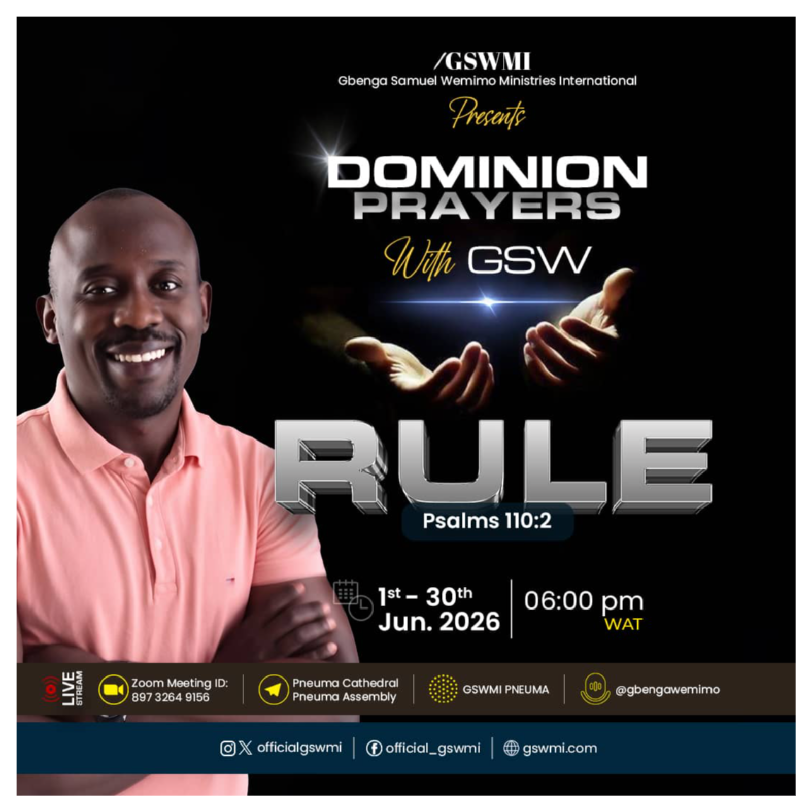 Dominion Prayers- Mastering your thinking Process