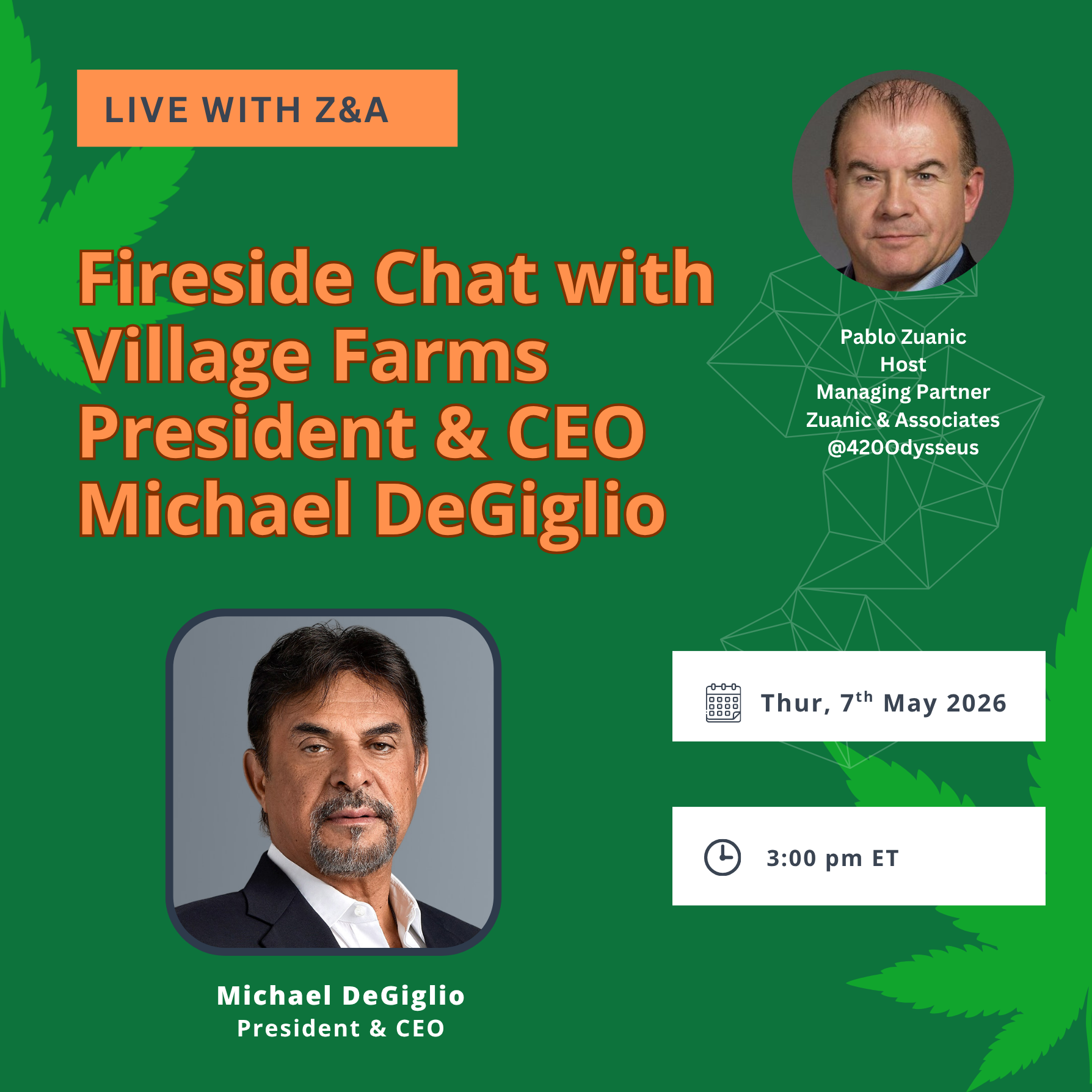 Fireside Chat with Village Farms President & CEO episode artwork