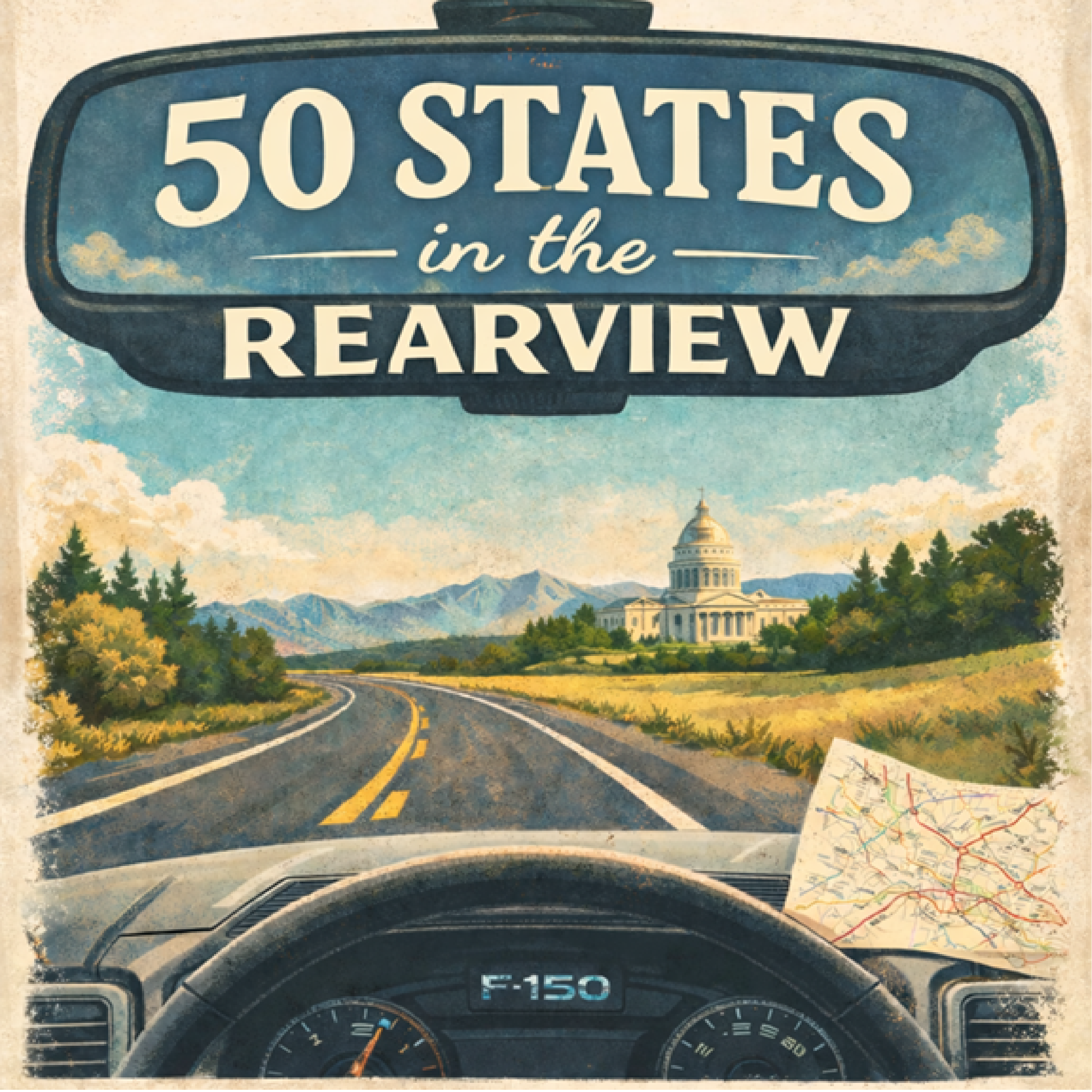 50 States in the Rearview podcast artwork