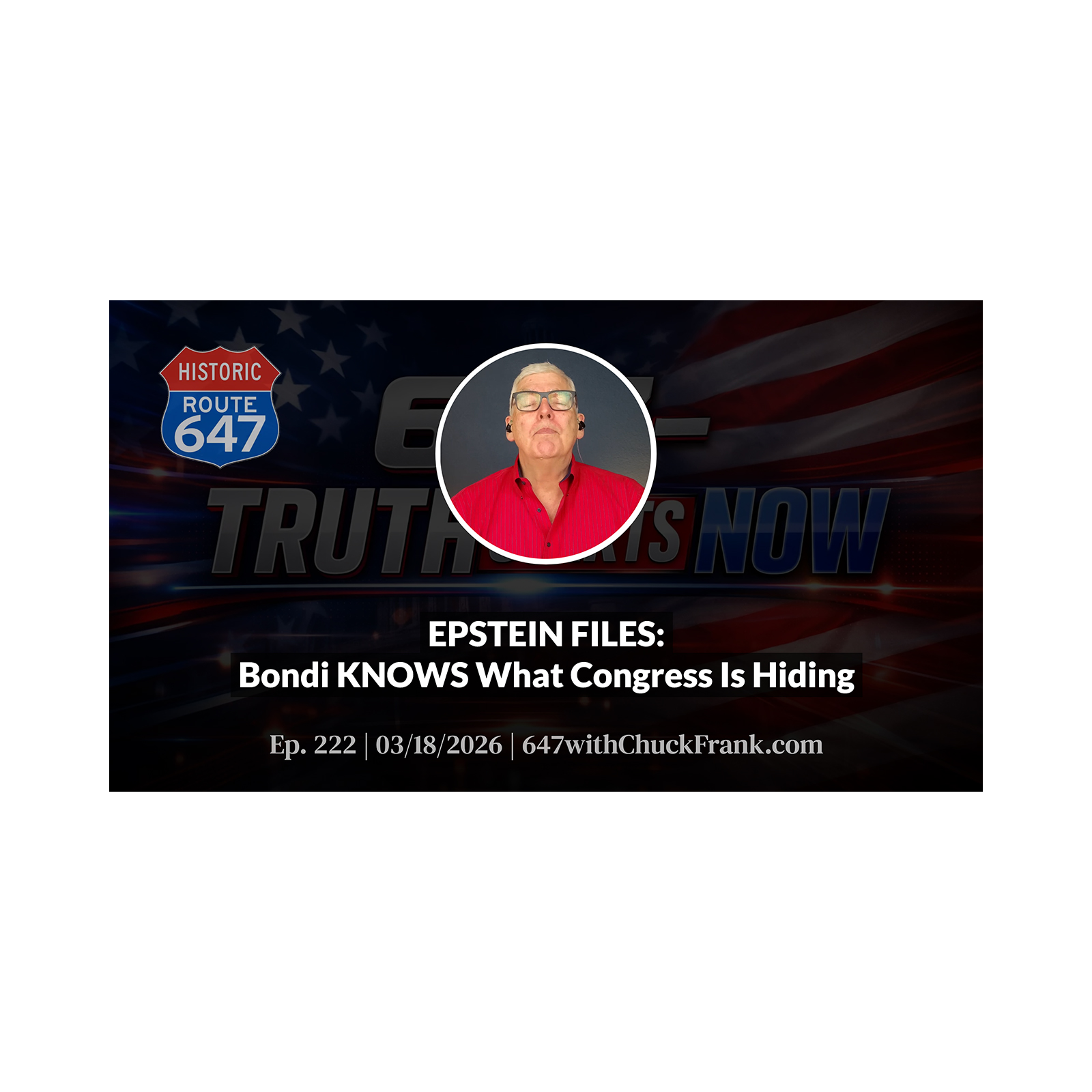 EPSTEIN FILES: Bondi KNOWS What Congress Is Hiding episode artwork