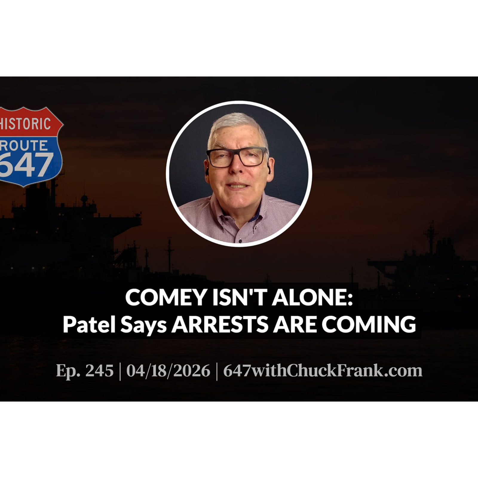 COMEY ISN'T ALONE: Patel Says ARRESTS ARE COMING episode artwork