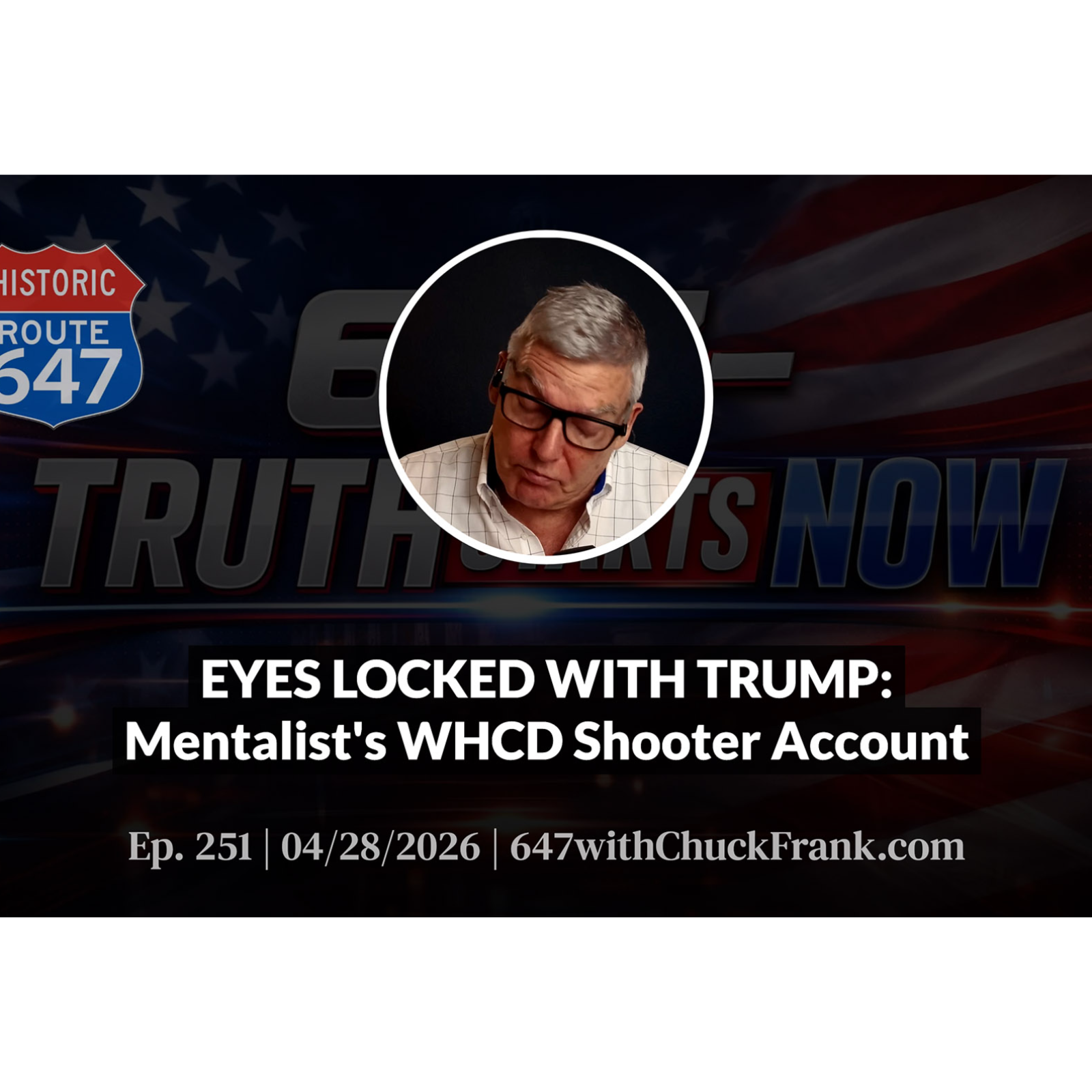 EYES LOCKED WITH TRUMP: Mentalist's WHCD Shooter Account episode artwork