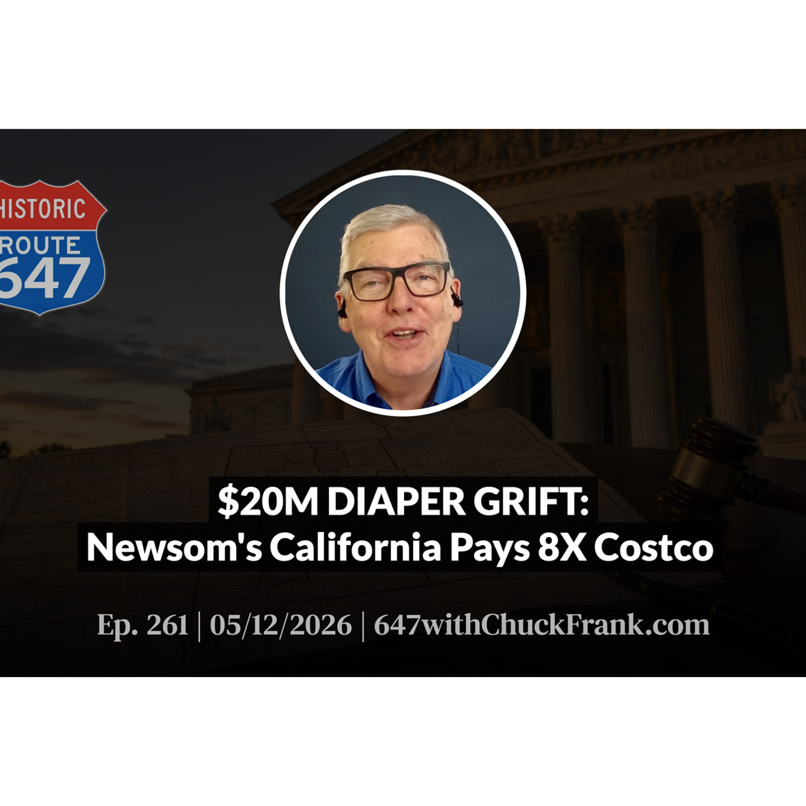 $20M DIAPER GRIFT: Newsom's California Pays 8X Costco episode artwork