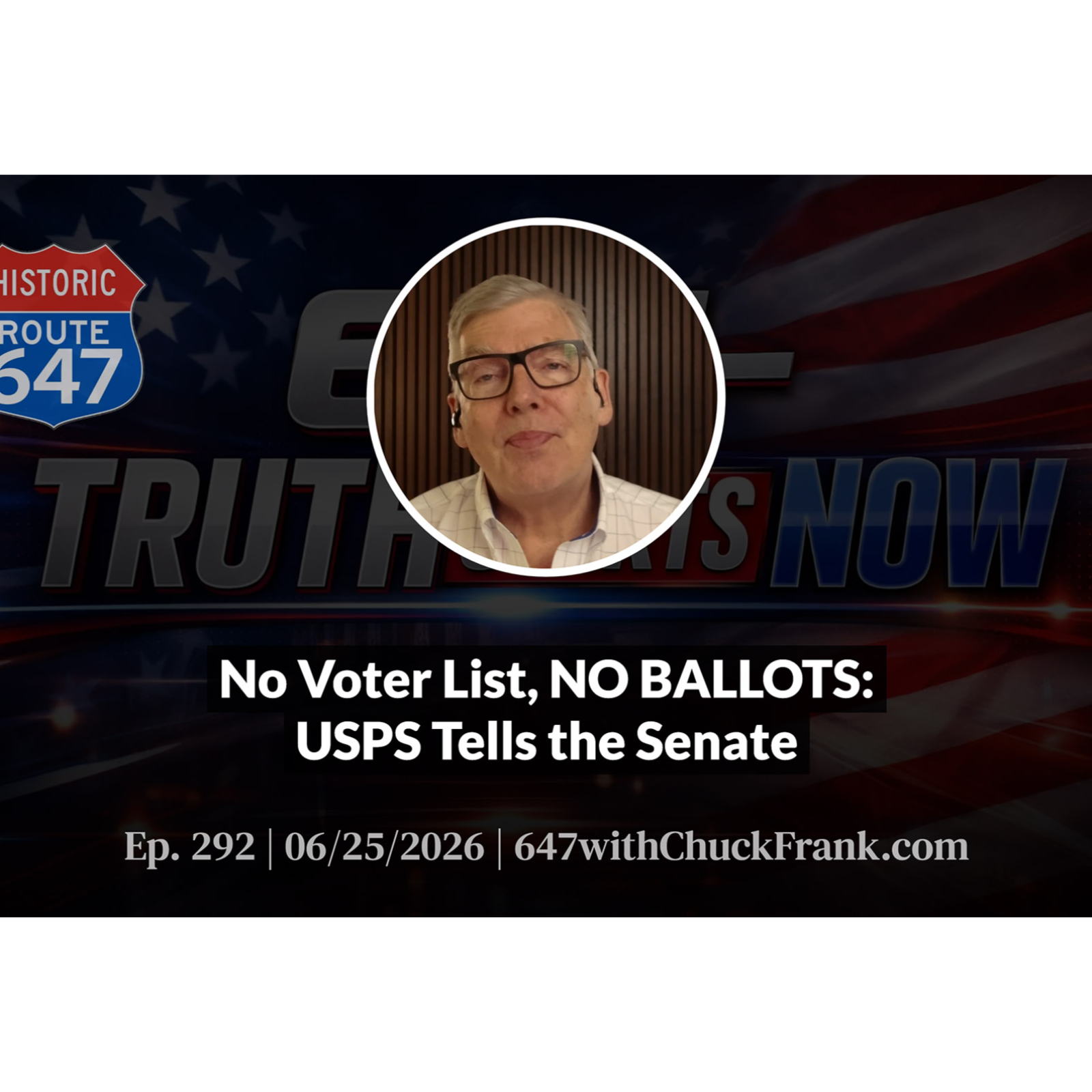 No Voter List, NO BALLOTS: USPS Tells the Senate episode artwork