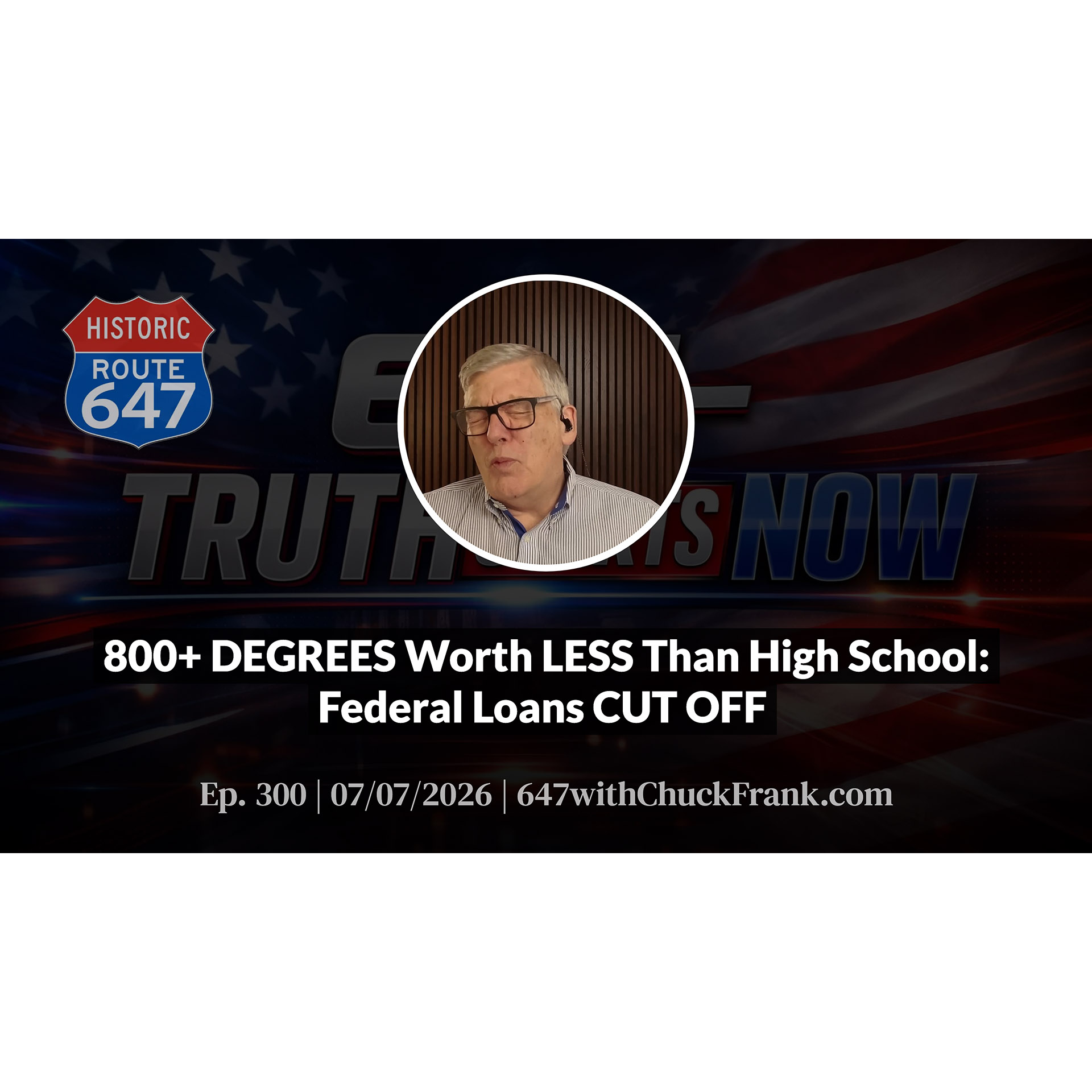 800+ DEGREES Worth LESS Than High School: Federal Loans CUT OFF episode artwork