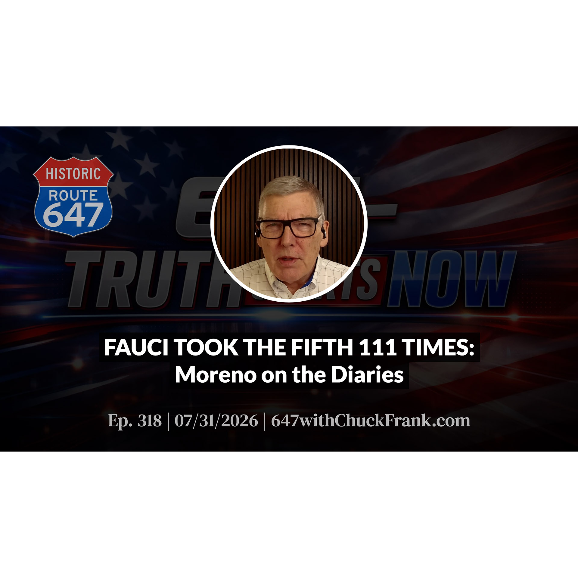 FAUCI TOOK THE FIFTH 111 TIMES: Moreno on the Diaries episode artwork