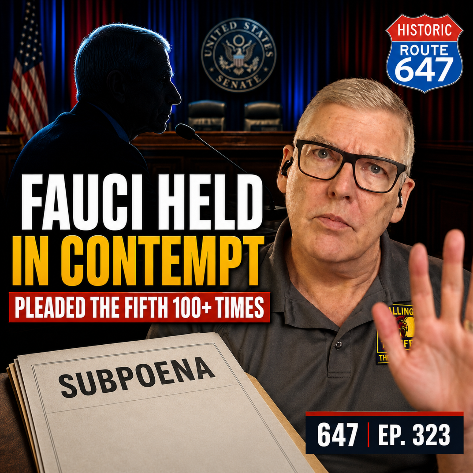 FAUCI HELD IN CONTEMPT: He Pleaded the Fifth 100+ Times episode artwork
