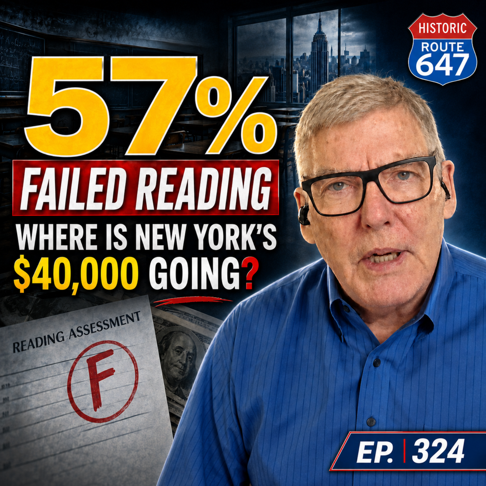 57% FAILED READING: Where Is New York's $40,000 Going? episode artwork