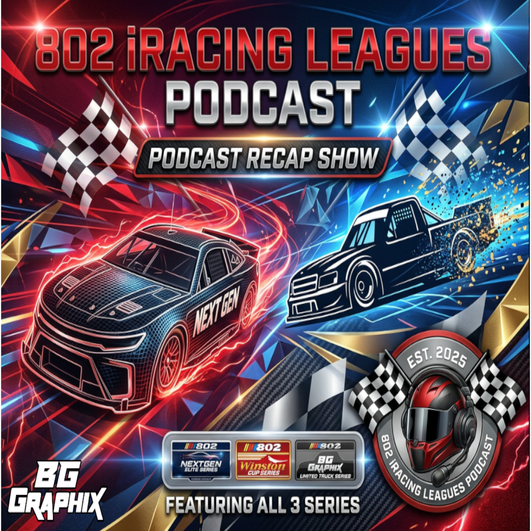 802 Iracing Leagues Podcast - Devin McCaffrey episode artwork