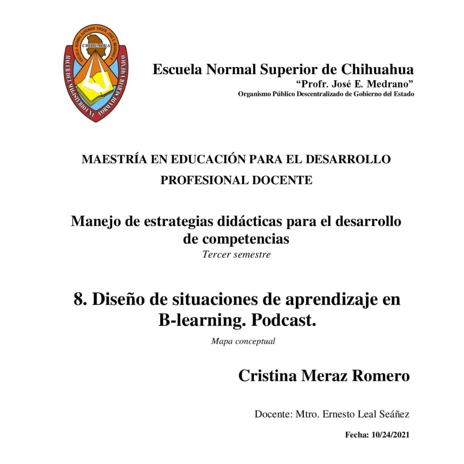 Diseño de situaciones de aprendizaje en B-learning.