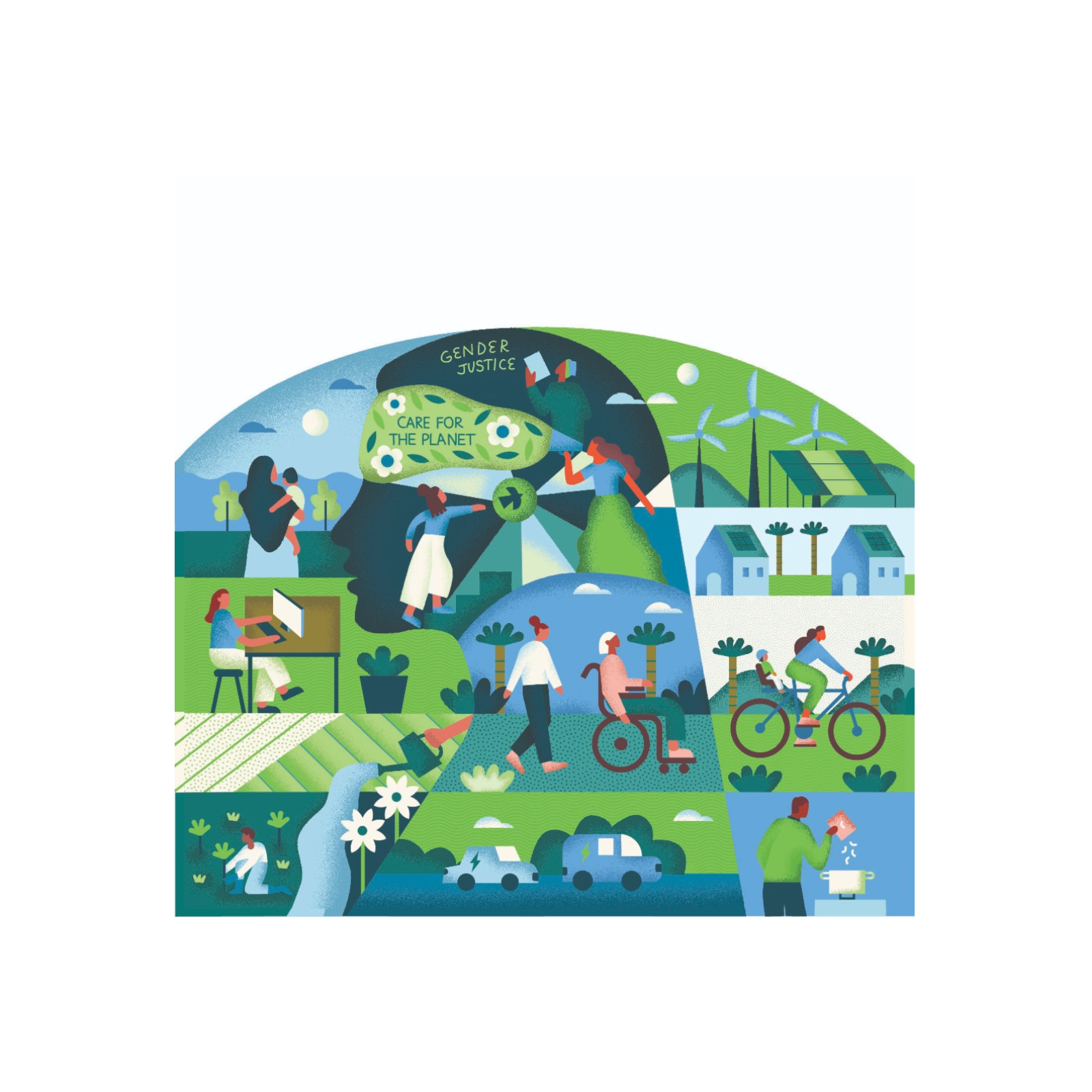 Green, Fair, and Caring