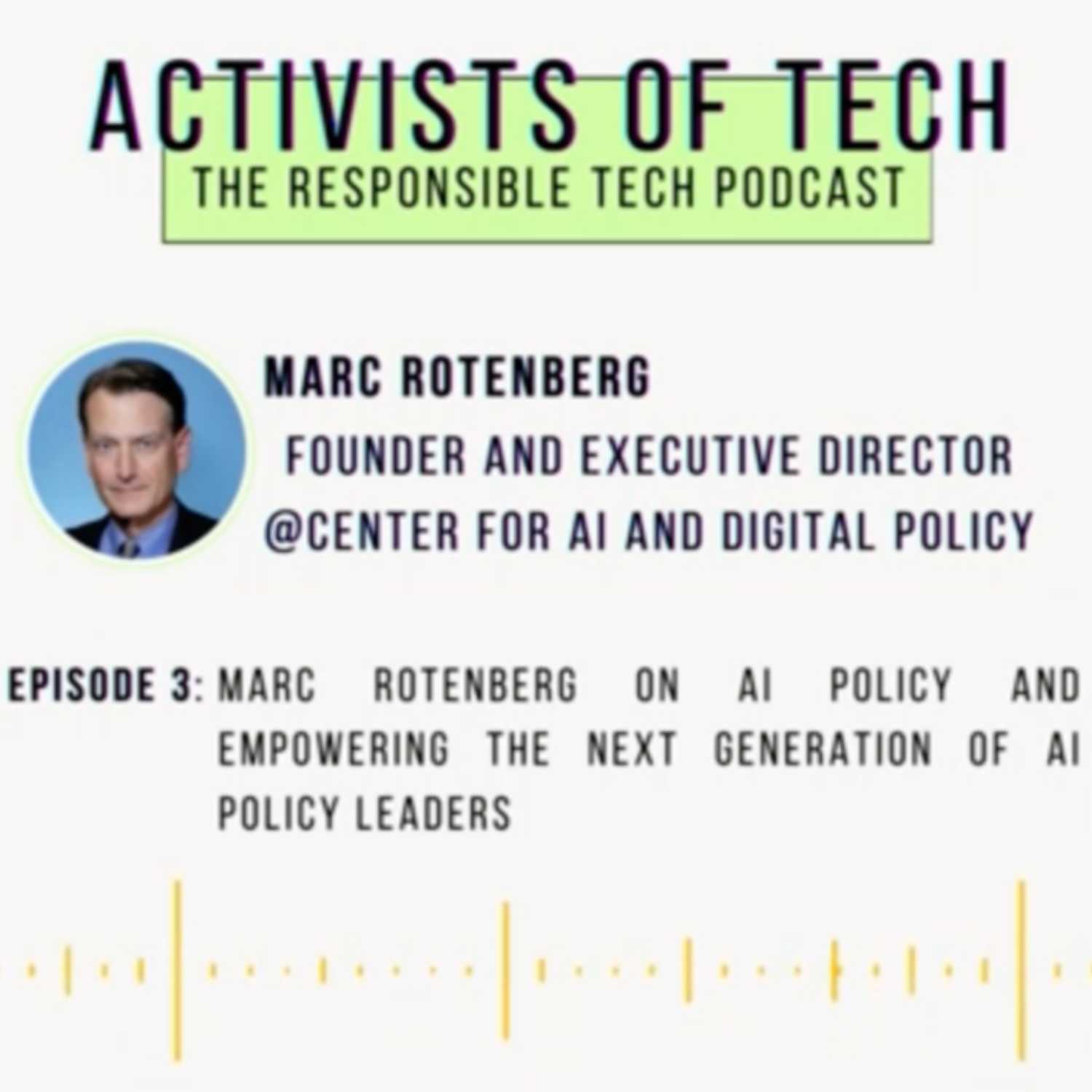 AI regulation and empowering the next generation of AI policy leaders with Marc Rotenberg episode artwork