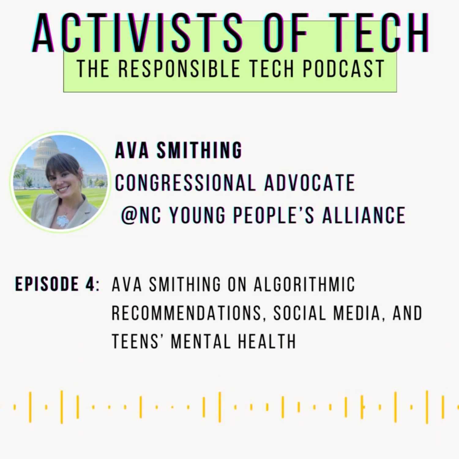 Algorithmic recommendations, social media, and teens’ mental health with Ava Smithing episode artwork