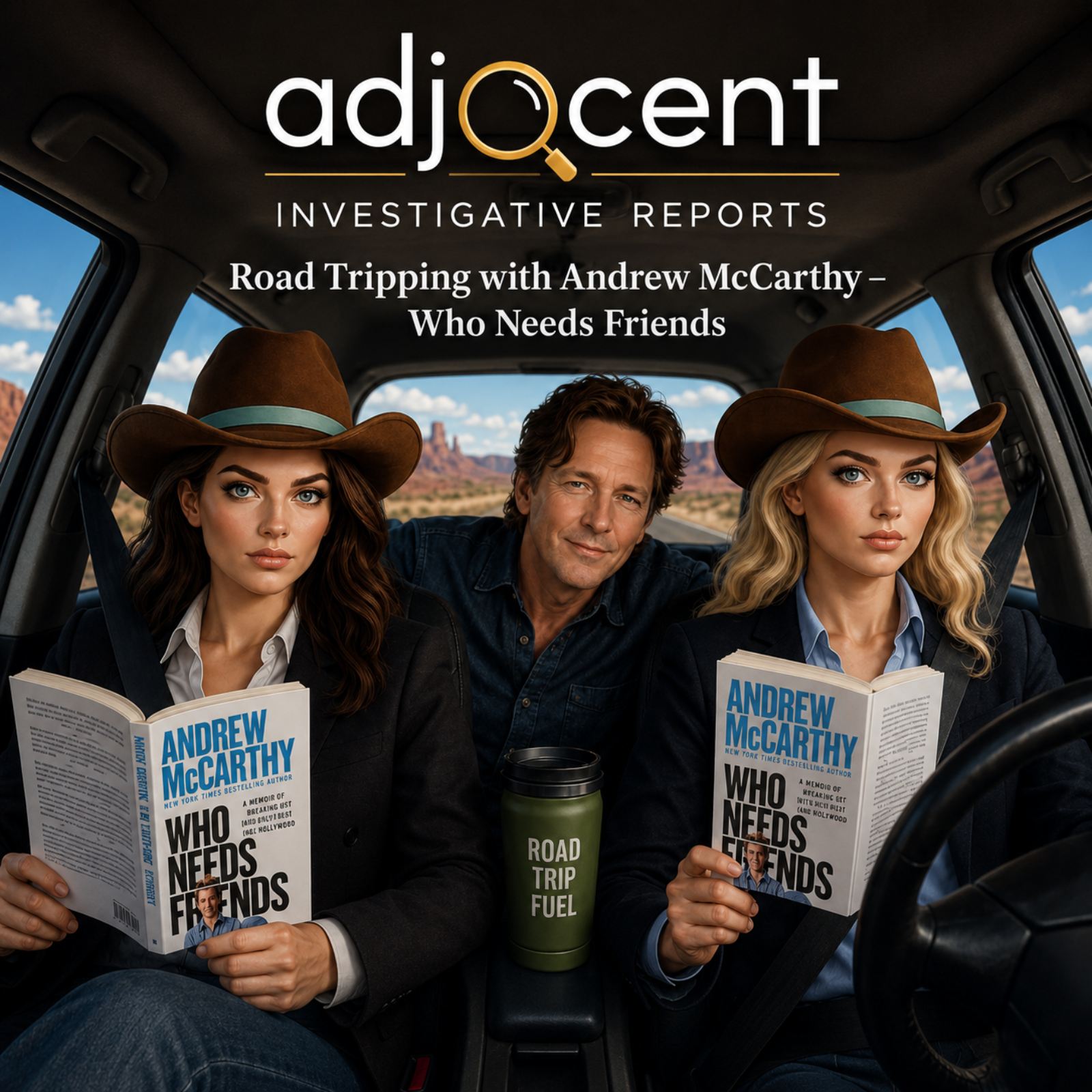 Adjacent Investigates- Road Tripping with Andrew McCarthy- Jody & John discuss friendships