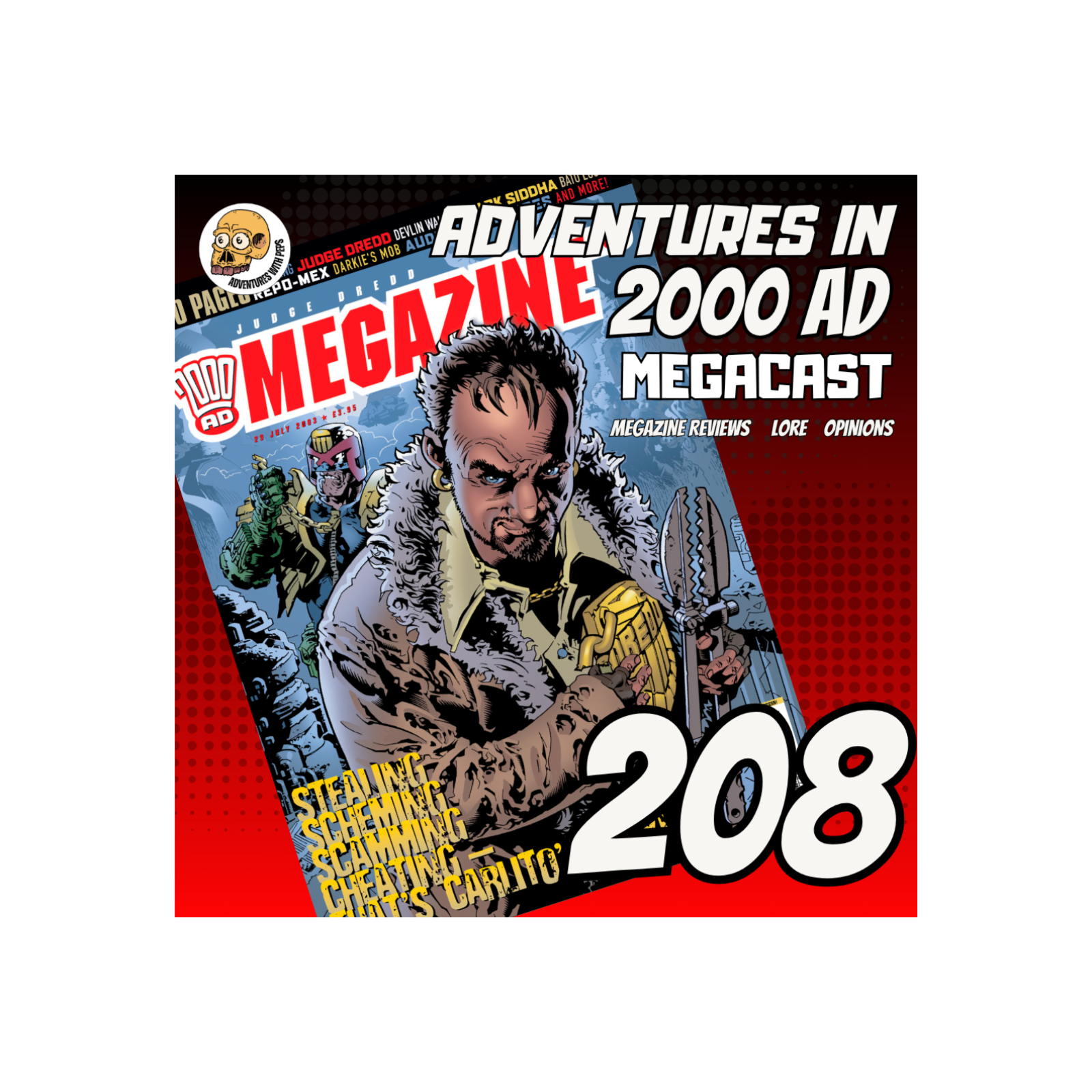 Judge Dredd Megazine 208 Review | Judge Dredd, Devlin Waugh & Bato Loco episode artwork
