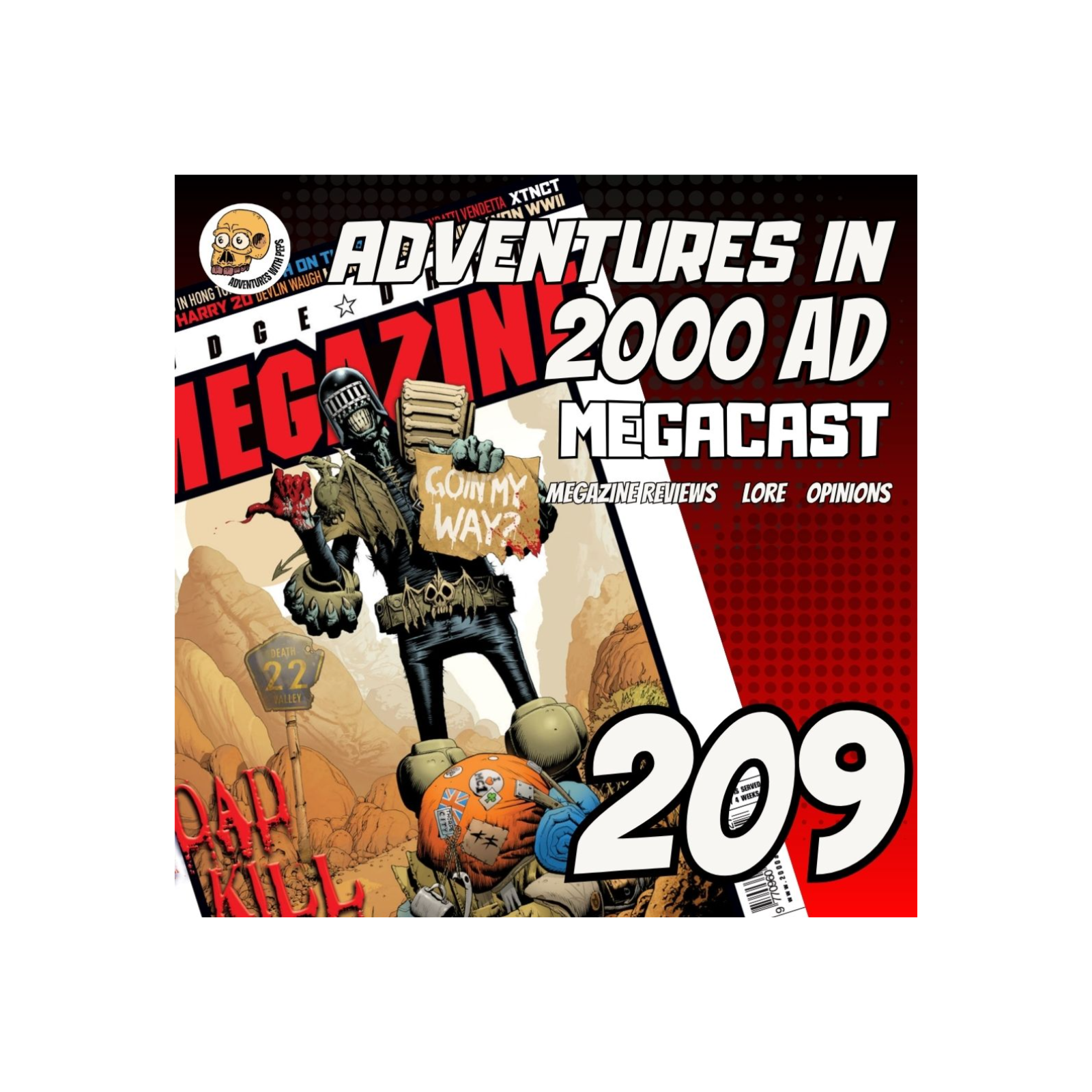 Judgge Dredd Megazine 209 Review | Judge Dredd, Judge Death & Devlin Waugh episode artwork