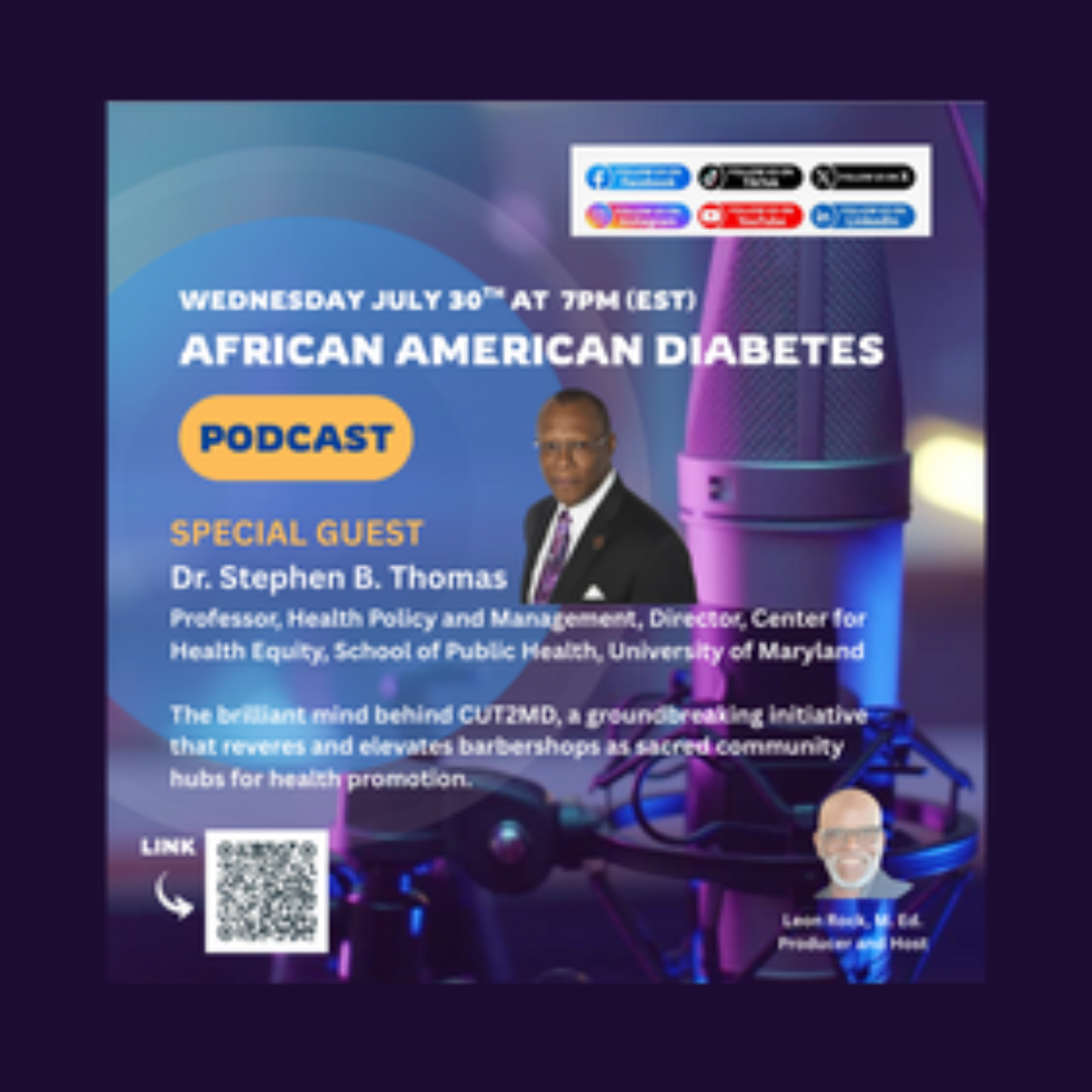 Part 2 - Health Equity Through Community Spaces a conversation with Dr. Stephen B. Thomas