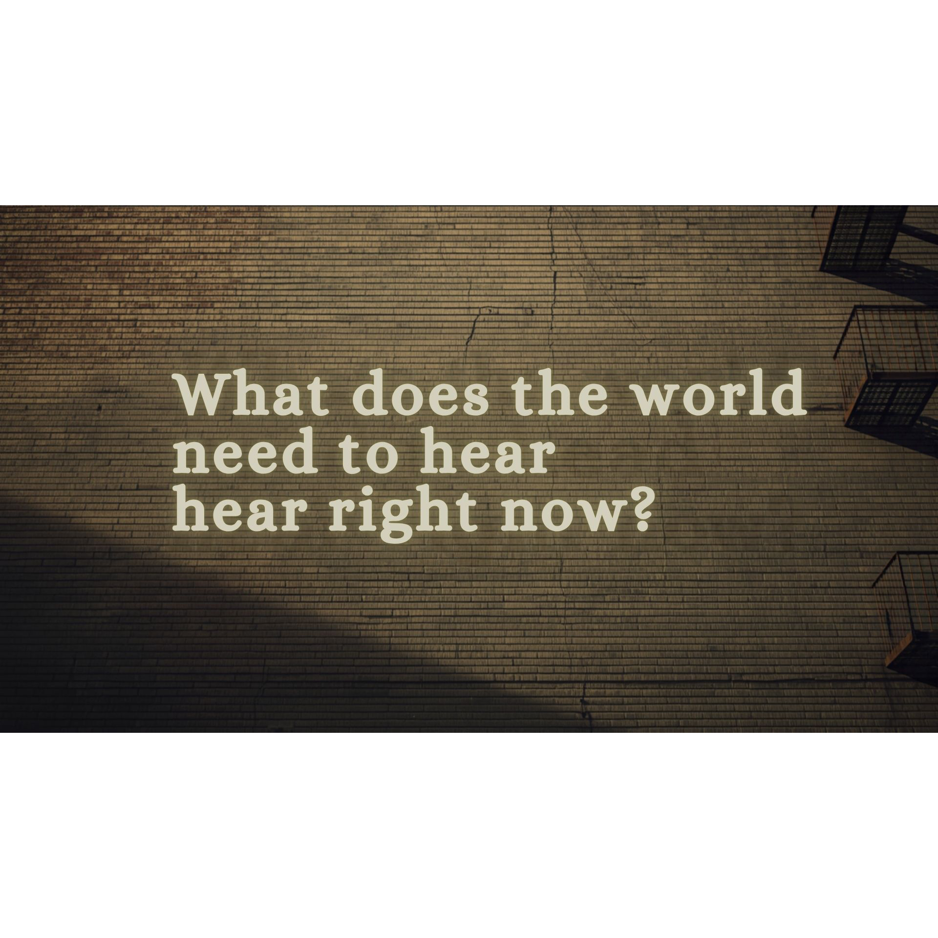 ATH #16 - What does the world need to hear right now? episode artwork