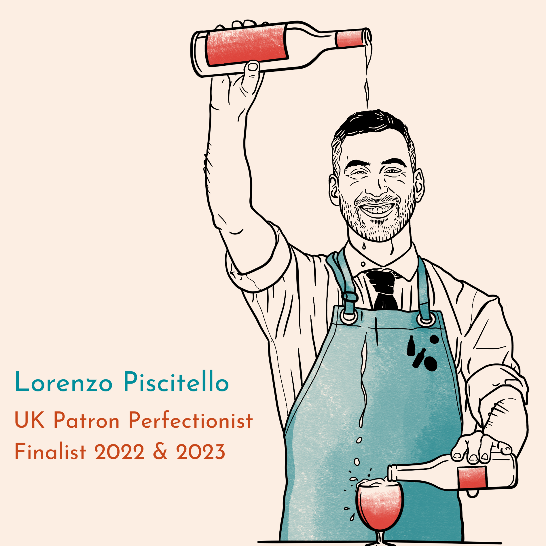 Lorenzo Piscitello - UK Patrón Perfectionist Finalist 2022 & 2023 episode artwork