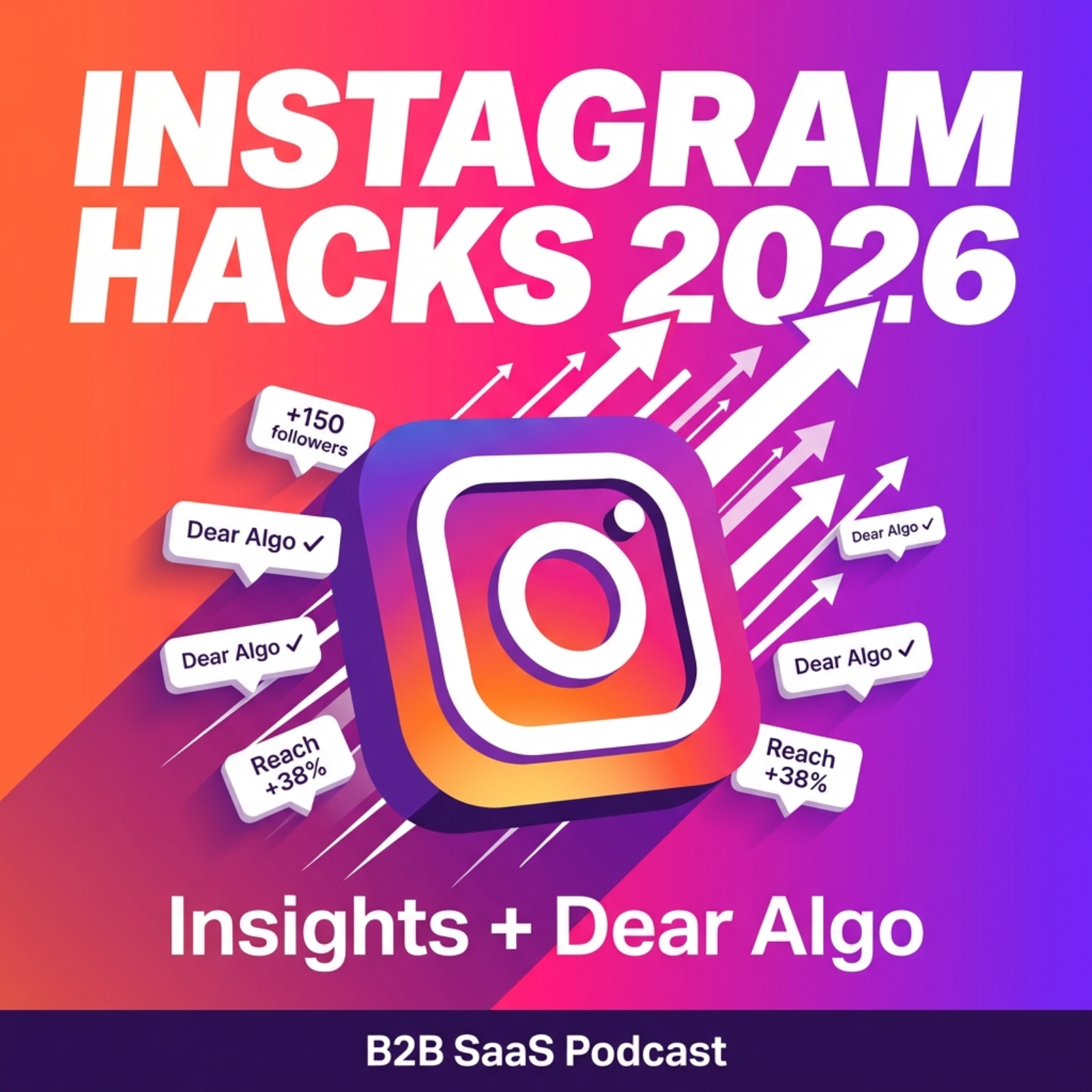 B2B SaaS Instagram Hacks: Insights 2026 + Dear Algo Mastery episode artwork