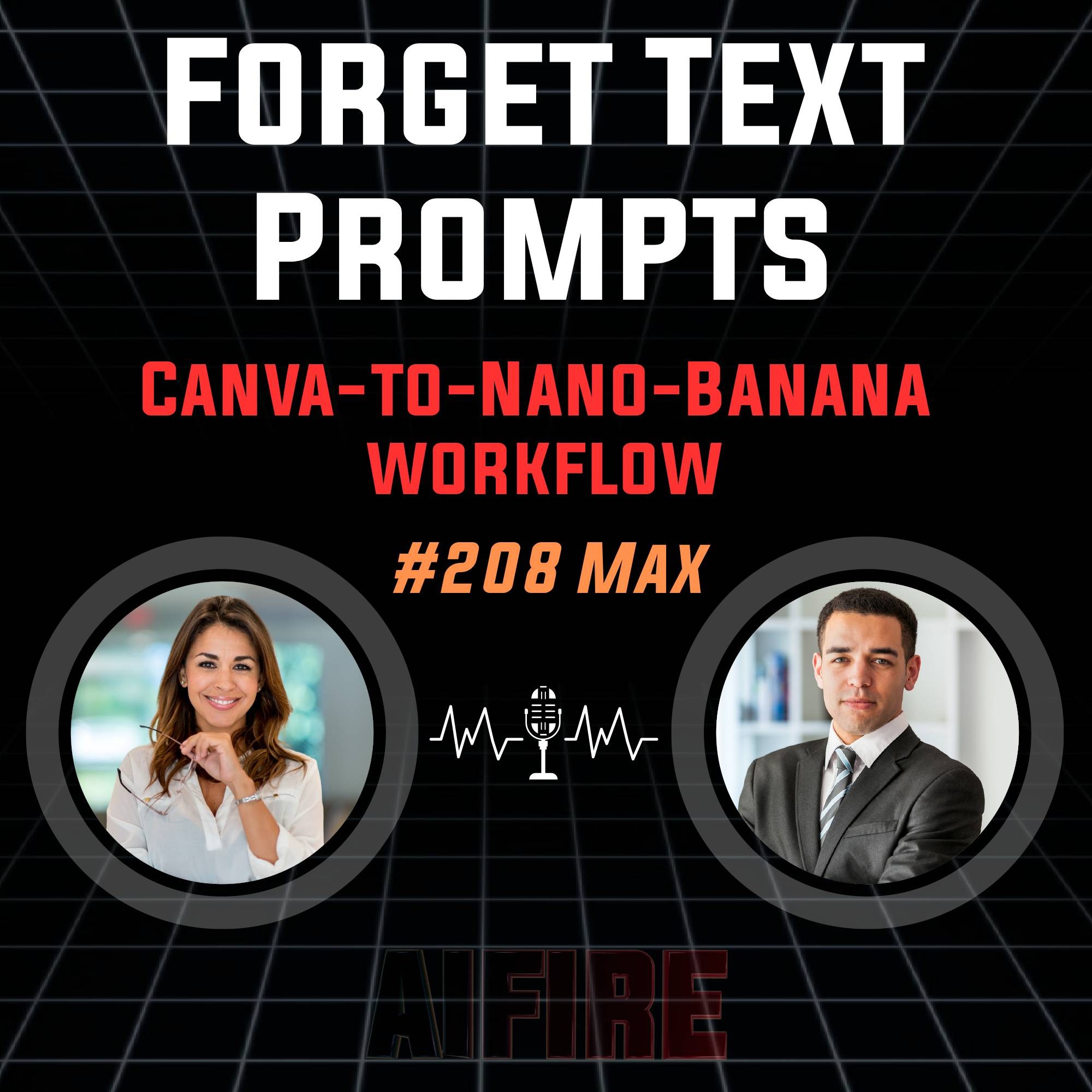 #208 Max: Forget Text Prompts – The Canva Workflow That Unlocks Nano Banana's True Power