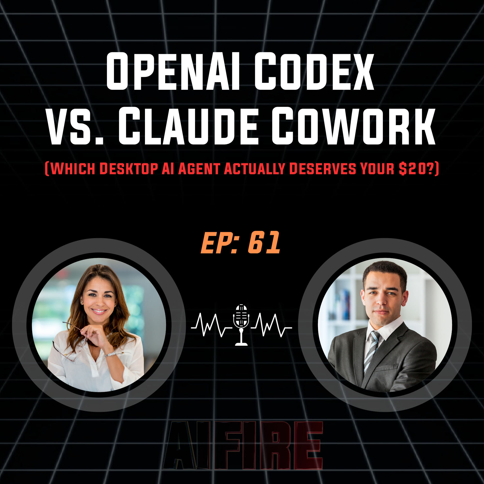 #61 Robin: OpenAI Codex vs. Claude Cowork - Which Desktop AI Agent Actually Deserves Your $20? episode artwork