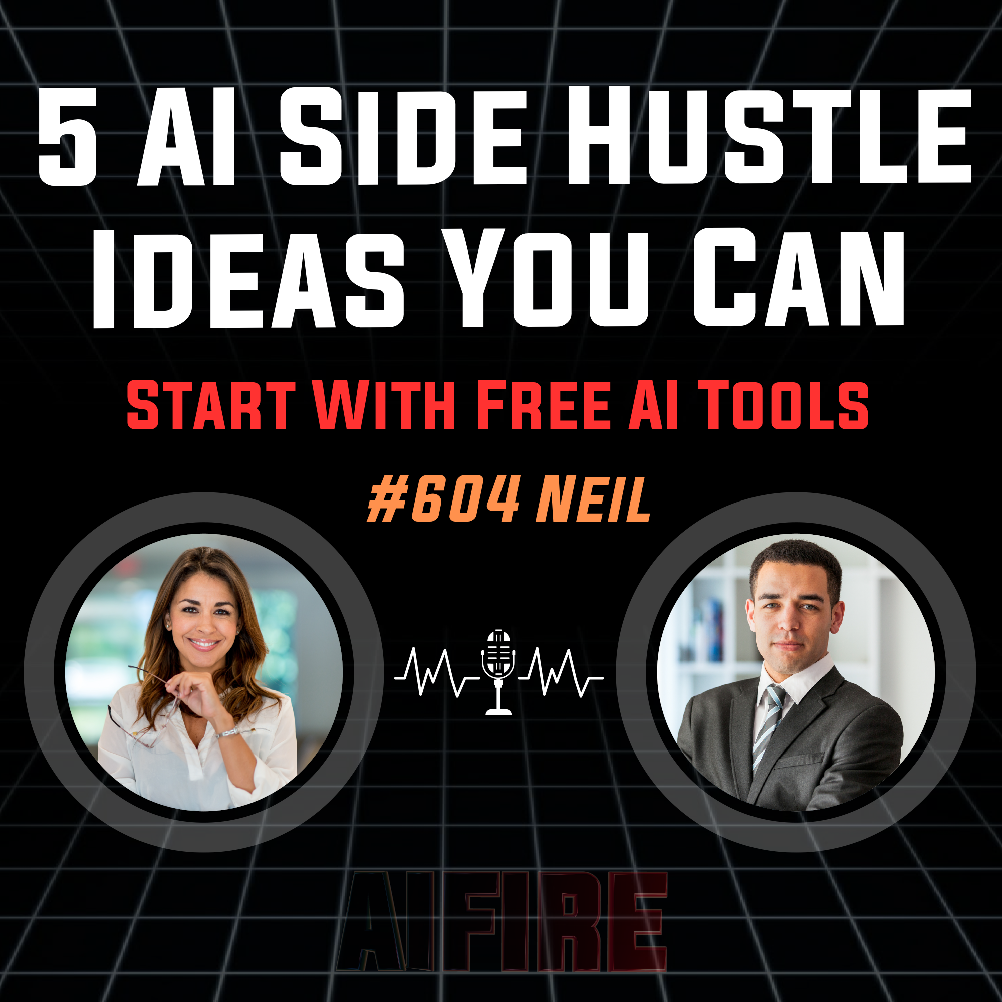#604 Neil: 5 AI Side Hustle Ideas You Can Start With Free AI Tools episode artwork