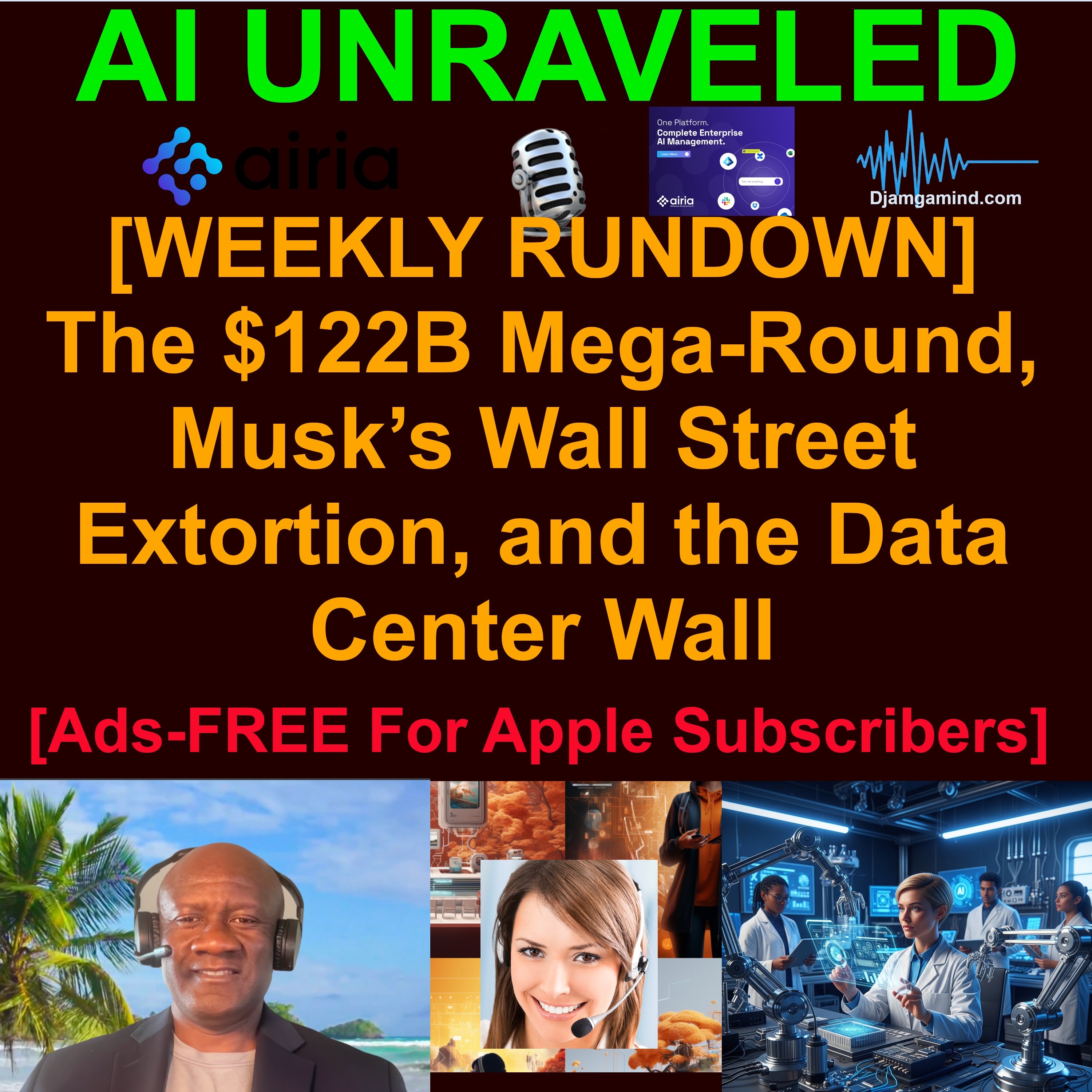 [AI WEEKLY NEWS RUNDOWN TEASER] The $122B Mega-Round, Musk’s Wall Street Extortion, and the Data Center Wall (March 30th to April 05th 2026) episode artwork