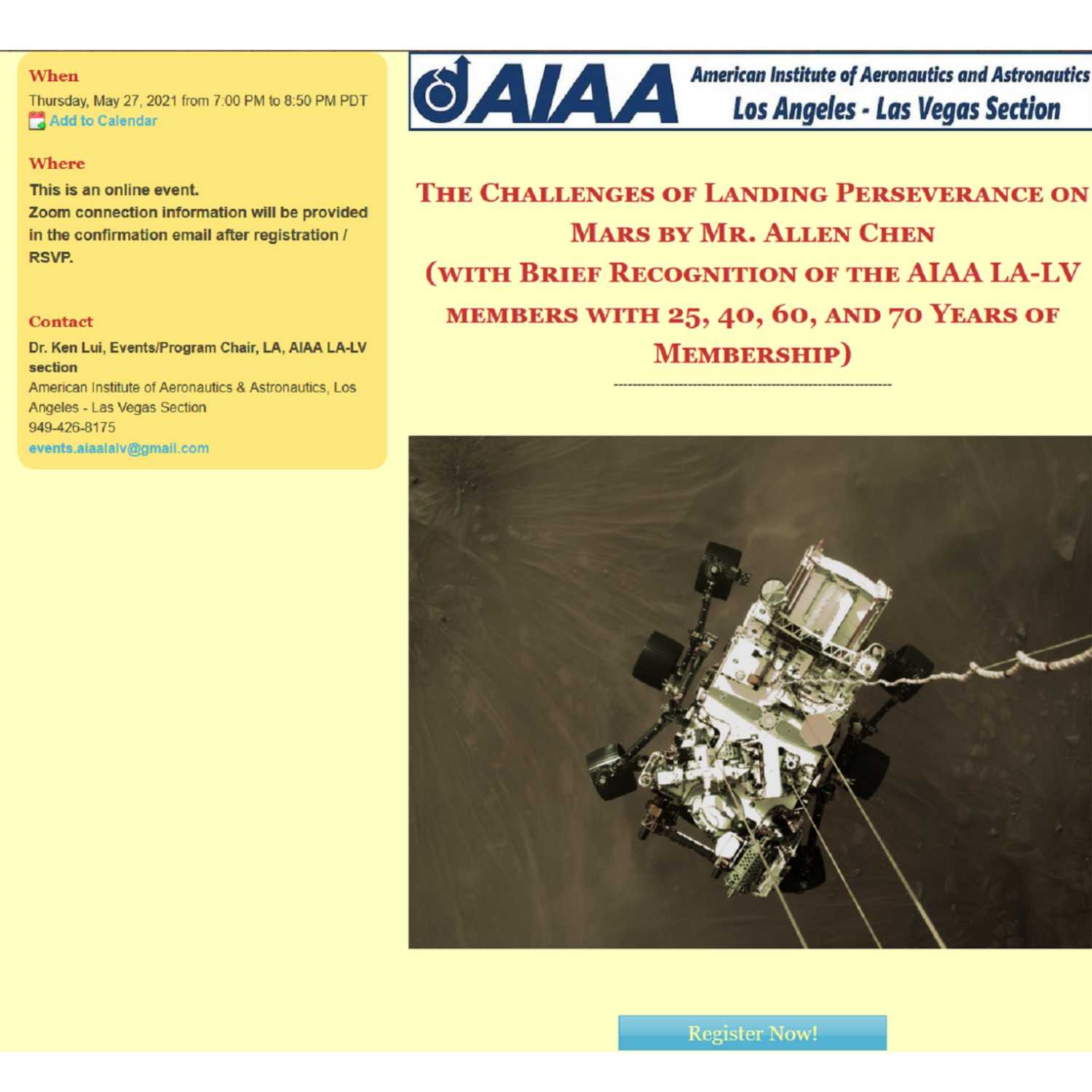AIAA Los Angeles Section Podcast