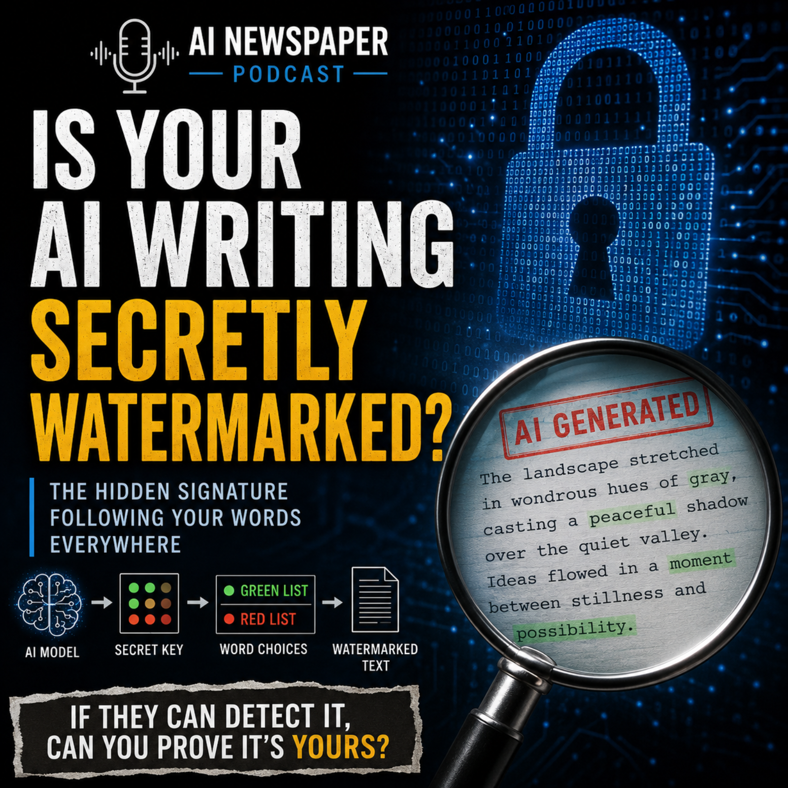 Is Your AI Writing Secretly Watermarked? episode artwork