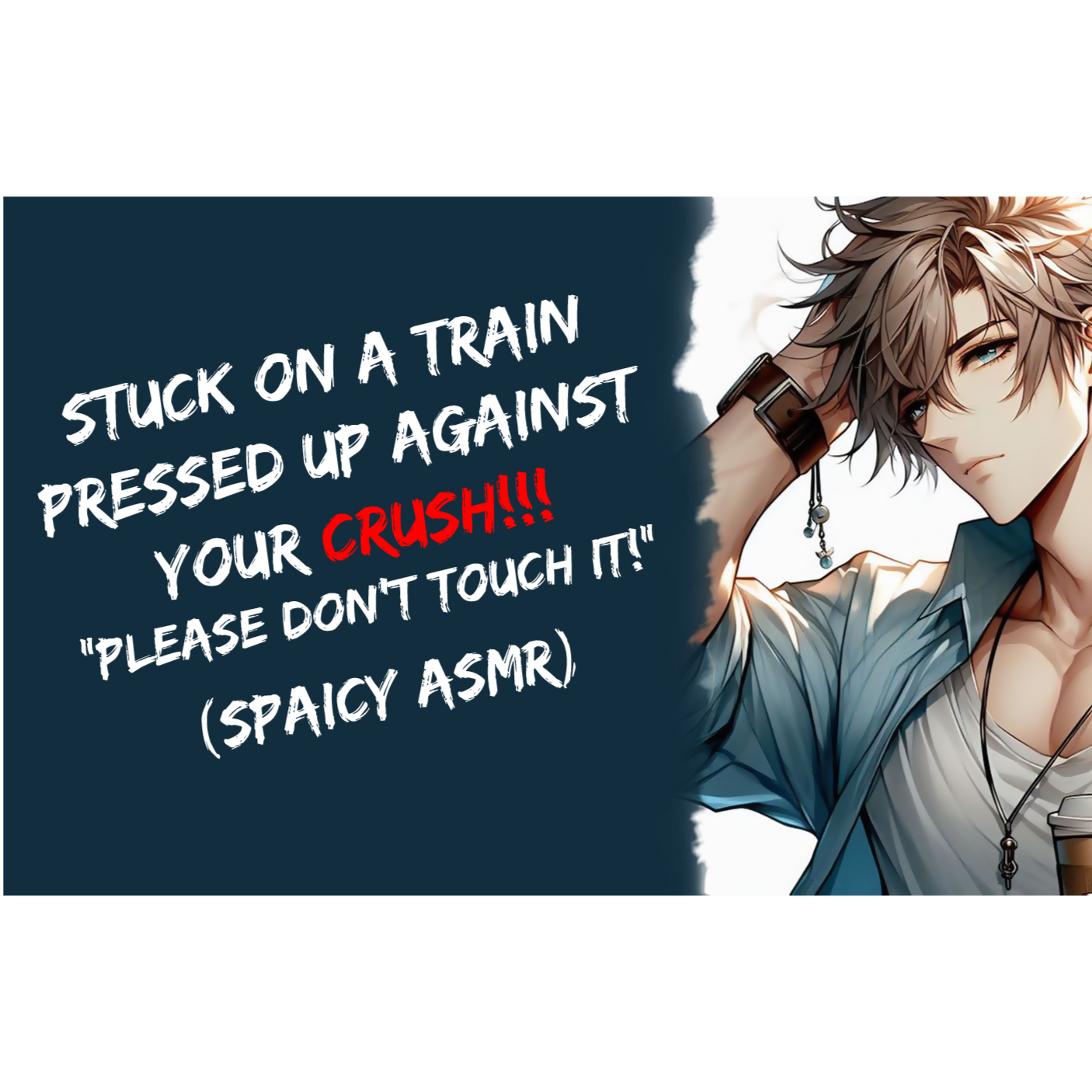 Stuck On A Train Pressed Up Against Your Crush! "Please Don't Touch It!" (Spicy ASMR)
