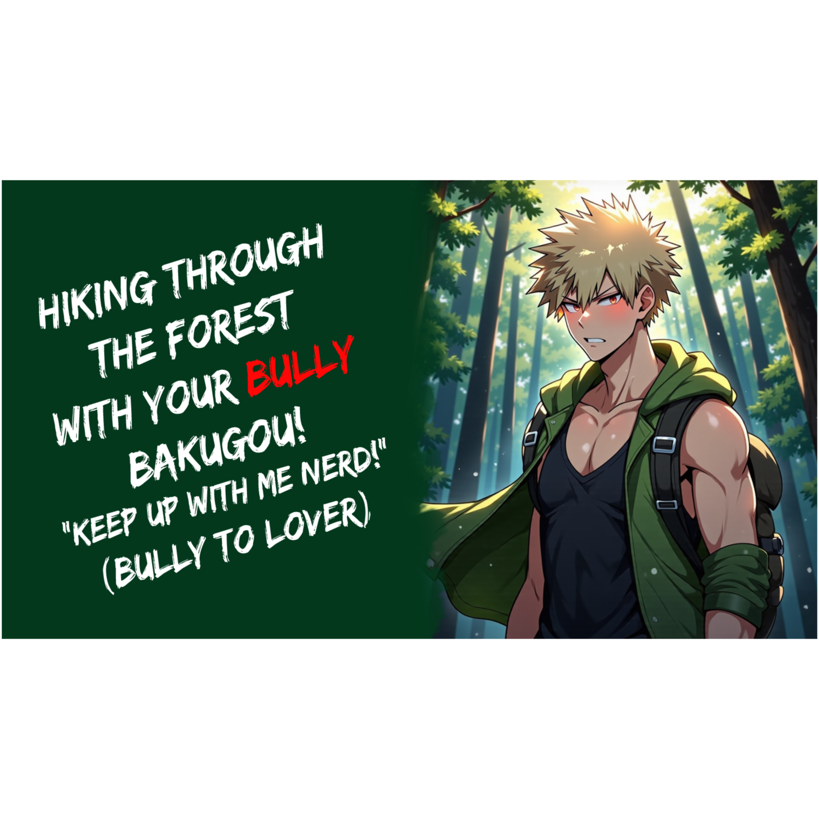 Hiking Through The Forest With Your Bully Bakugou! (Bully To Lover, ASMR)