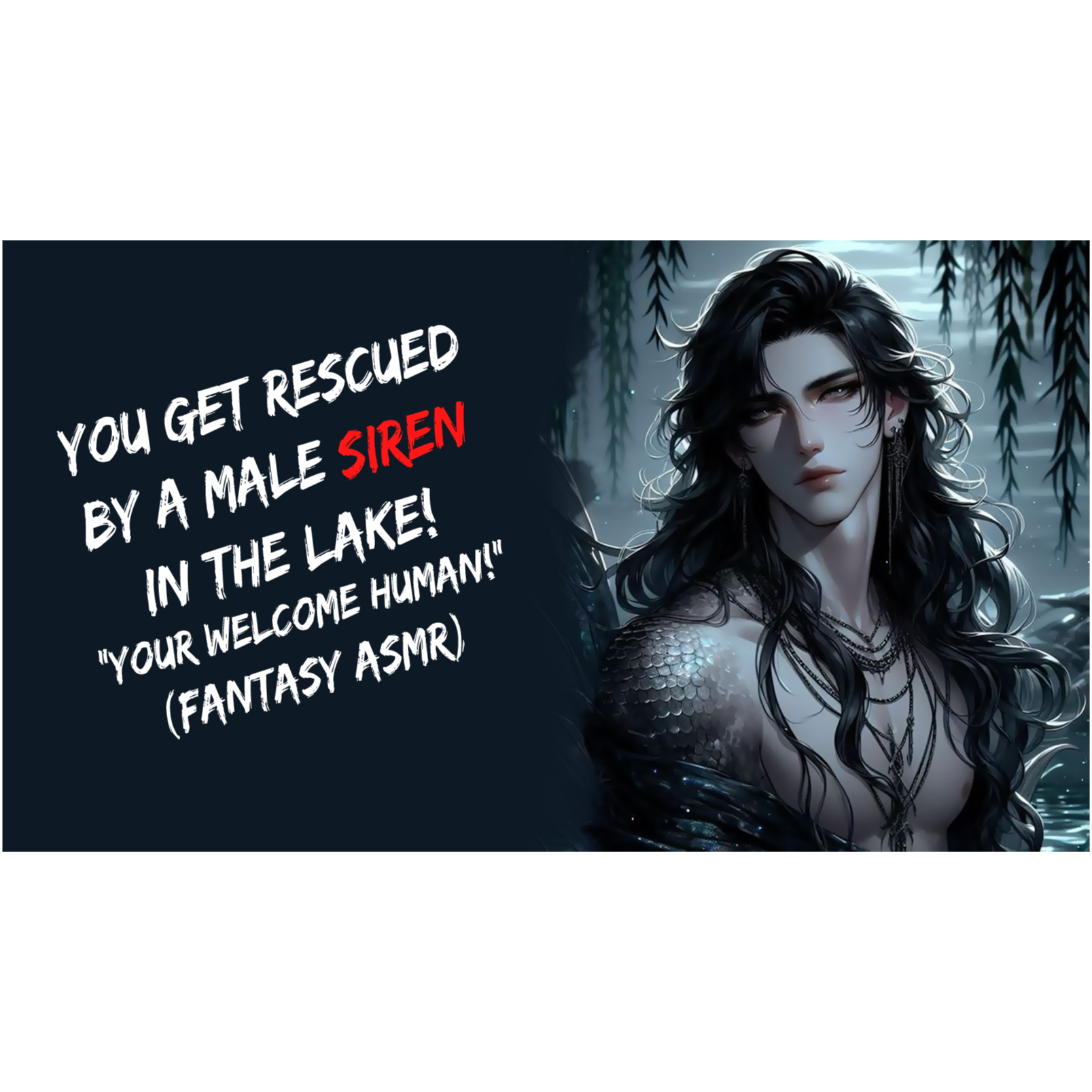 You Get Rescued By A Male Siren In The Lake! "Your Welcome Human!" (Fantasy ASMR)