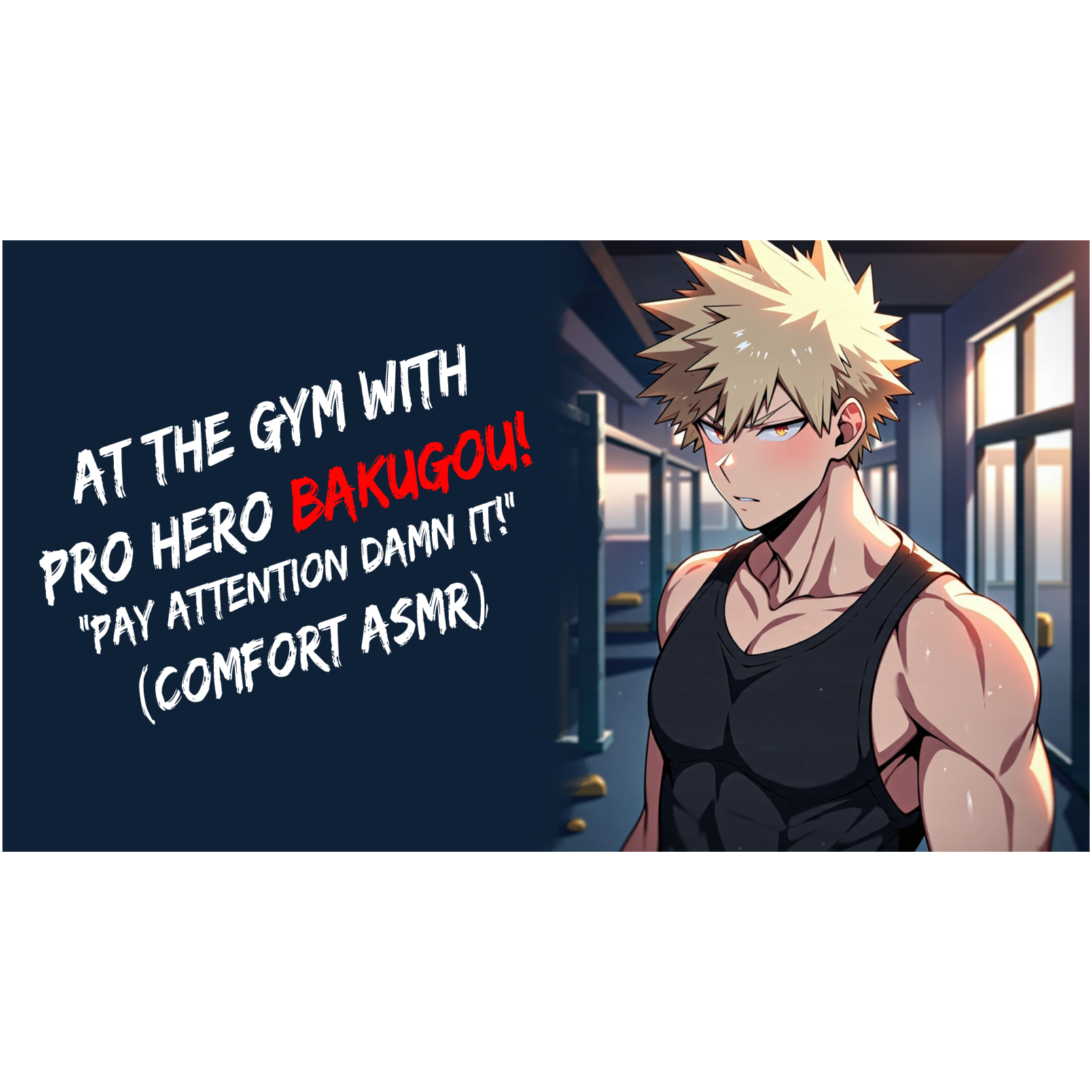 At The Gym With Pro Hero Bakugou! "Pay Attention, Damn It!” (Comfort ASMR)