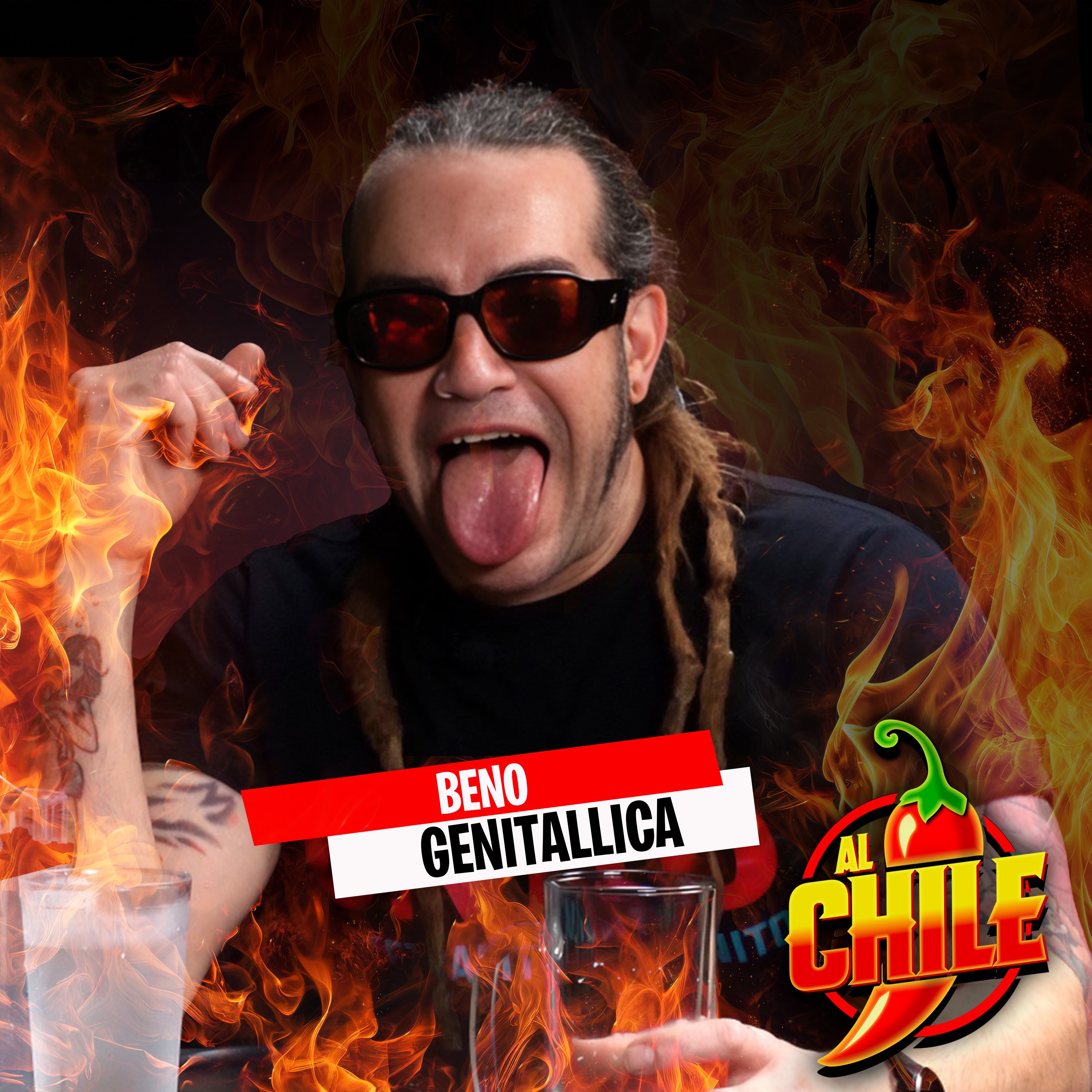 Beno de GENITALLICA sin filtros ¡Se enchiló tanto que reveló su mayor secreto!  | Al Chile 🌶 episode artwork