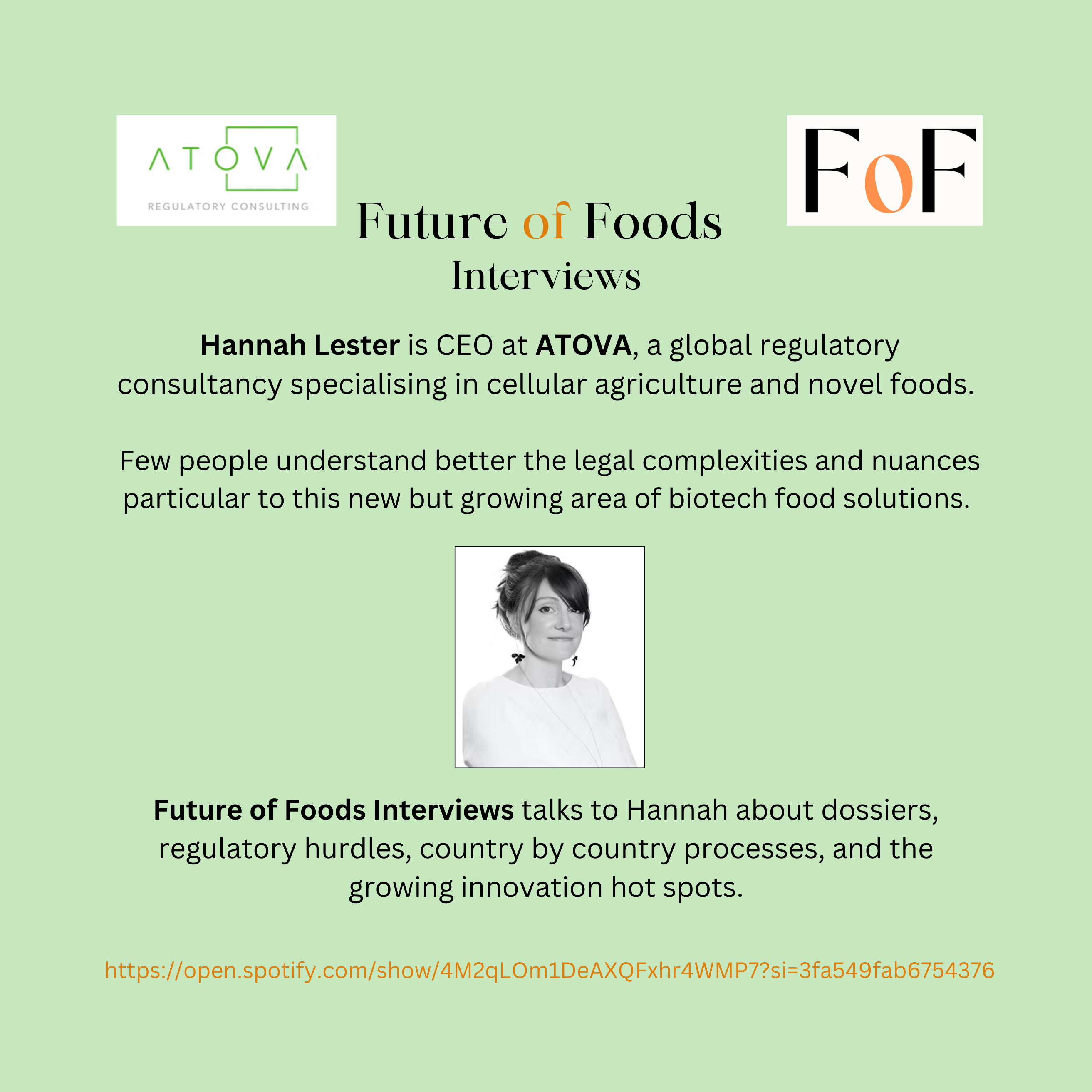 Future of Foods Interviews - Alt Proteins, Cell Agriculture, an End to Factory Farming.