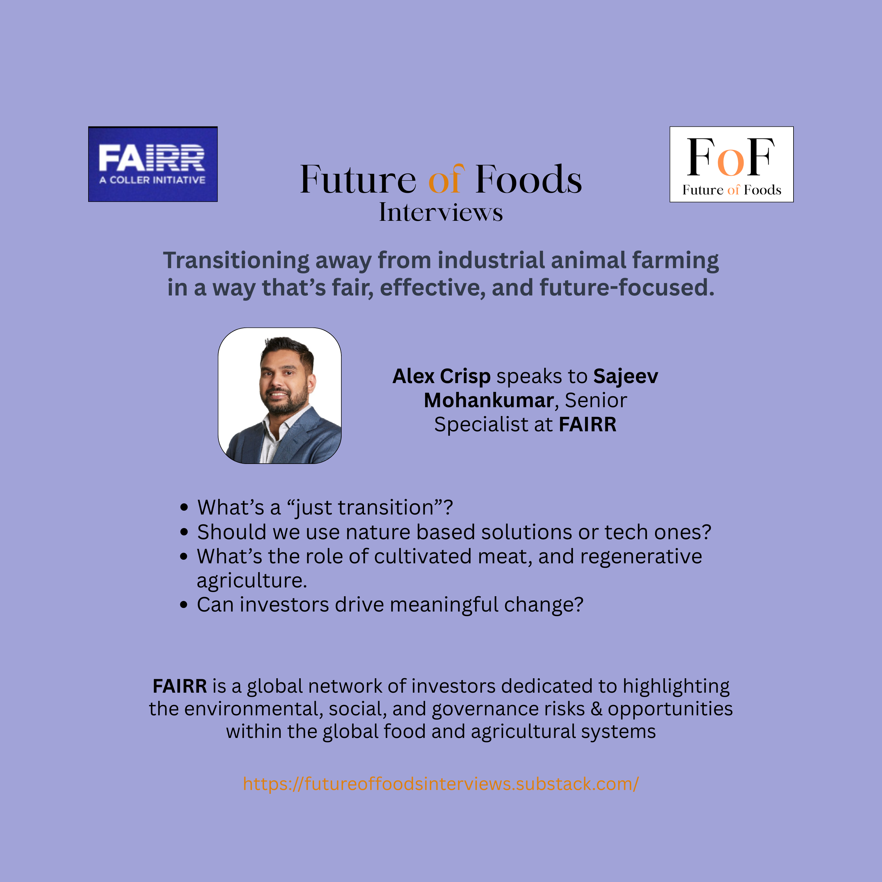Transitioning Away from Intensive Animal Farming - FAIRR Initiative