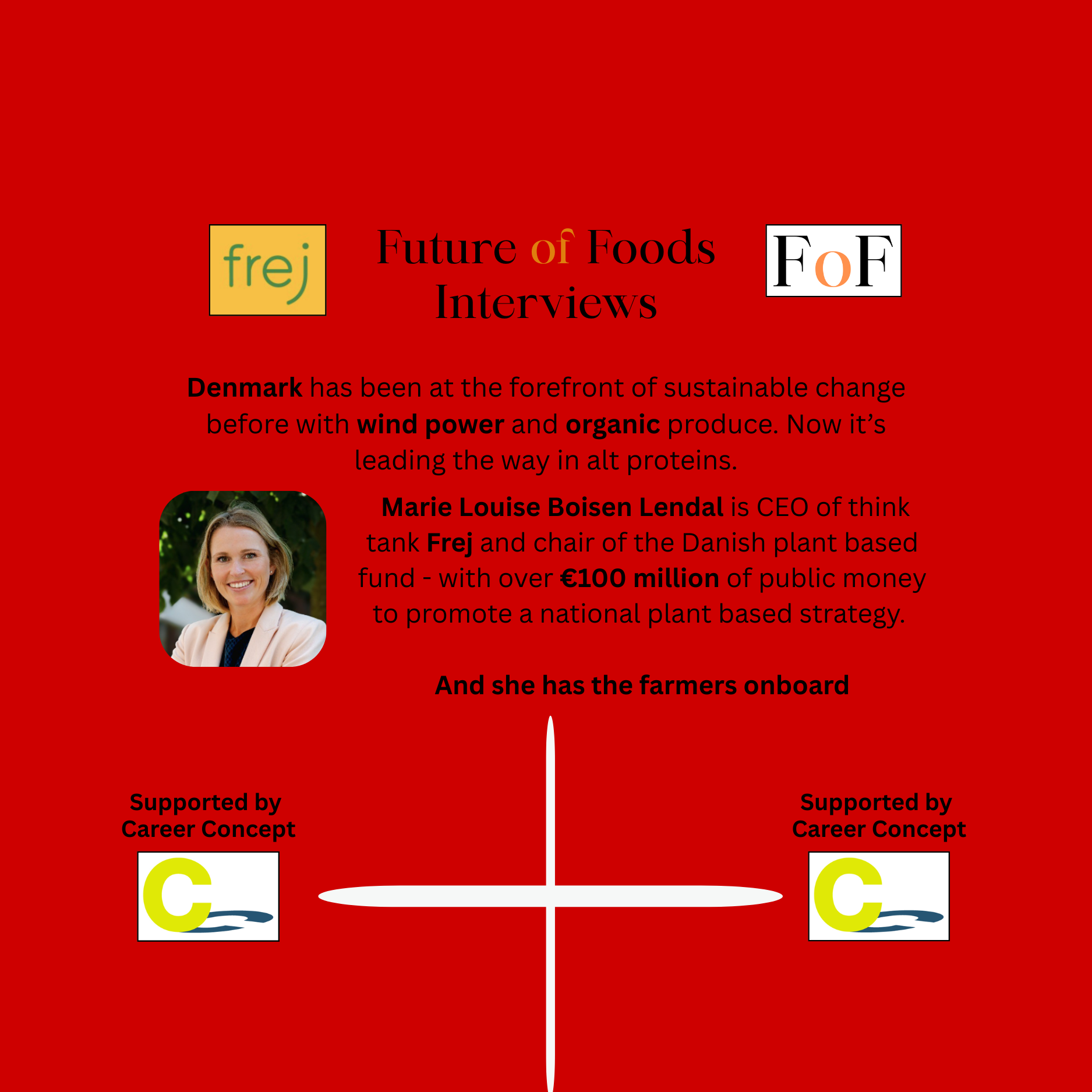 Denmark spends over €100 million on plant based transition - Marie Louise Boisen Lendal