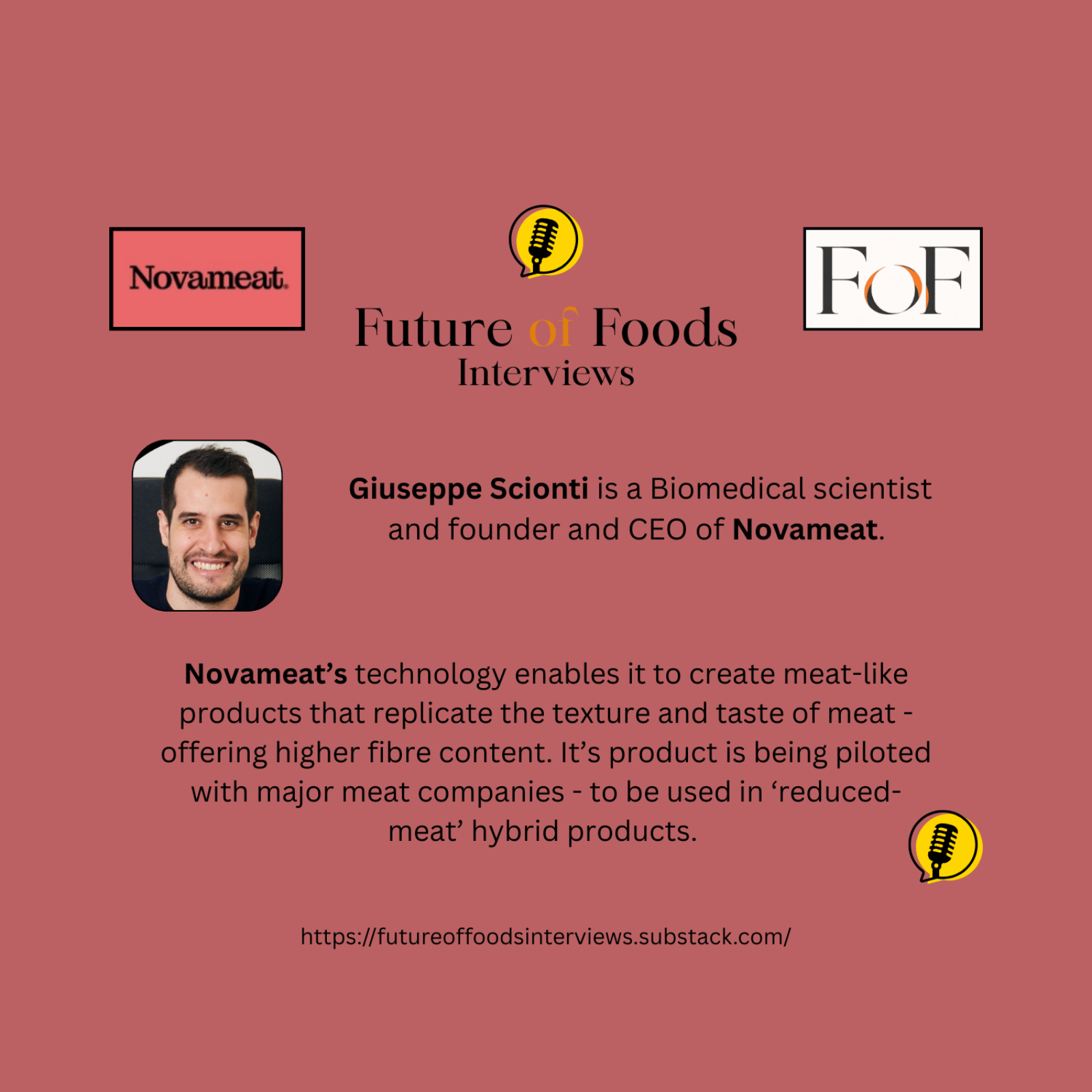 Adding a Little Extra to Traditional Meat - Giuseppe Scionti from Novameat