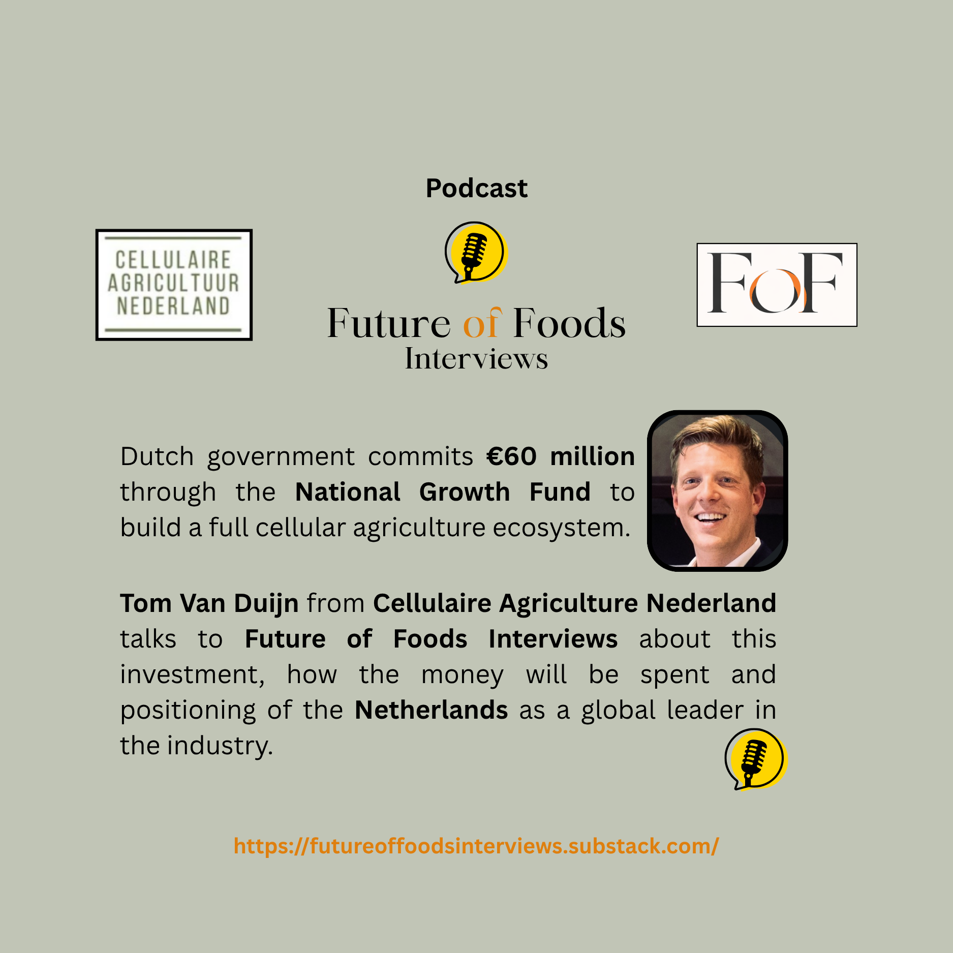 Why Netherlands is Becoming a Global Leader in Cellular Agriculture? - Tom Van Duijn
