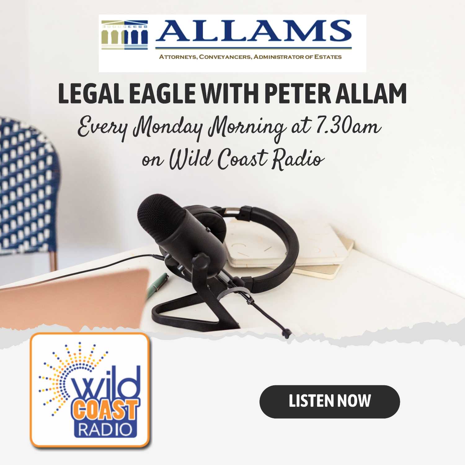 Legal Eagle with Peter Allam - Wild Coast Radio podcast artwork