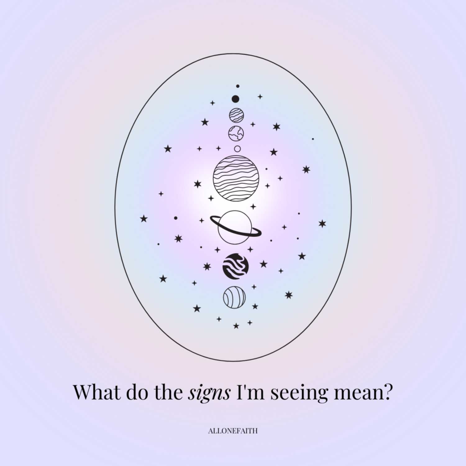 13. What do the signs I'm seeing mean? 13. What do the signs I'm seeing mean?