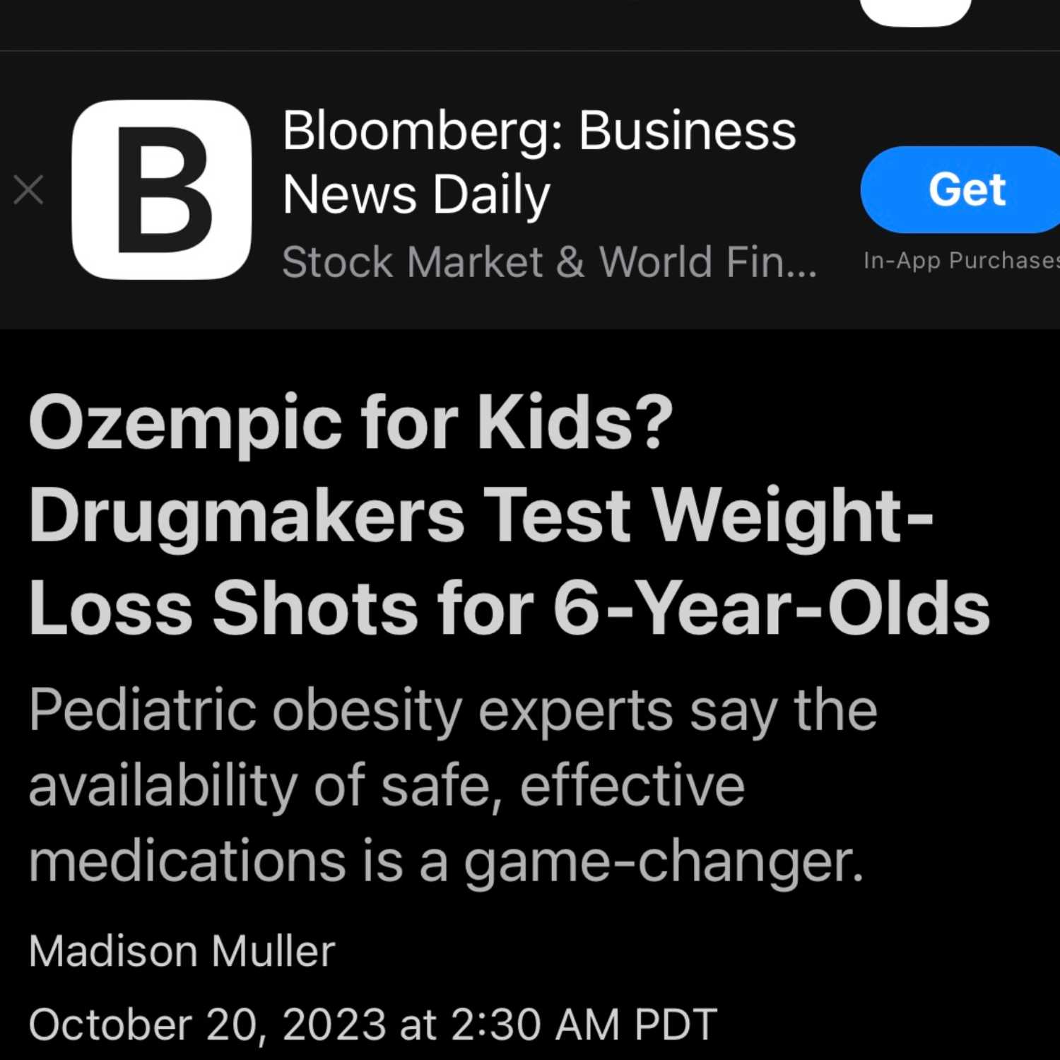 Ozempic for 6-year-olds
